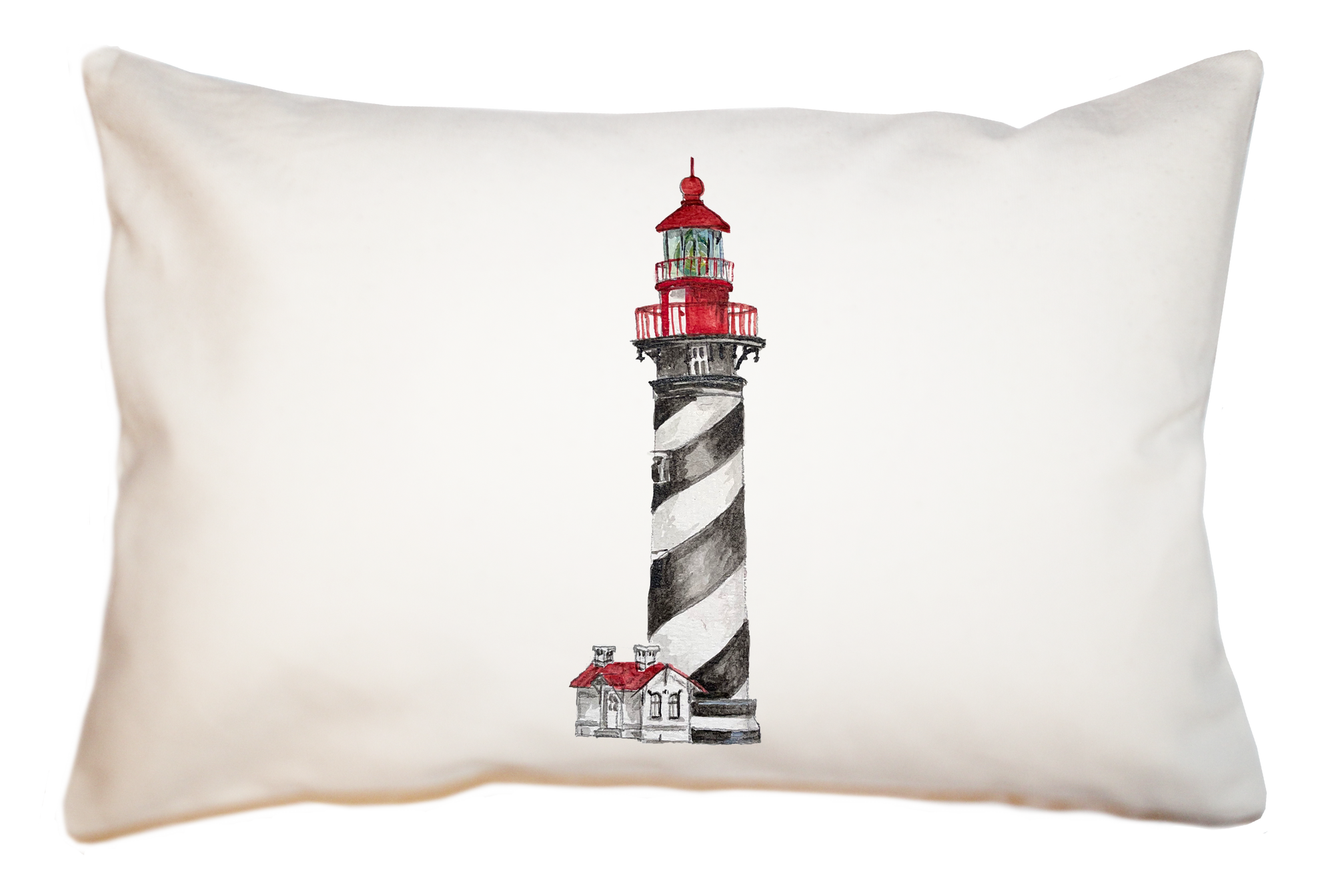 st. augustine lighthouse large rectangle pillow