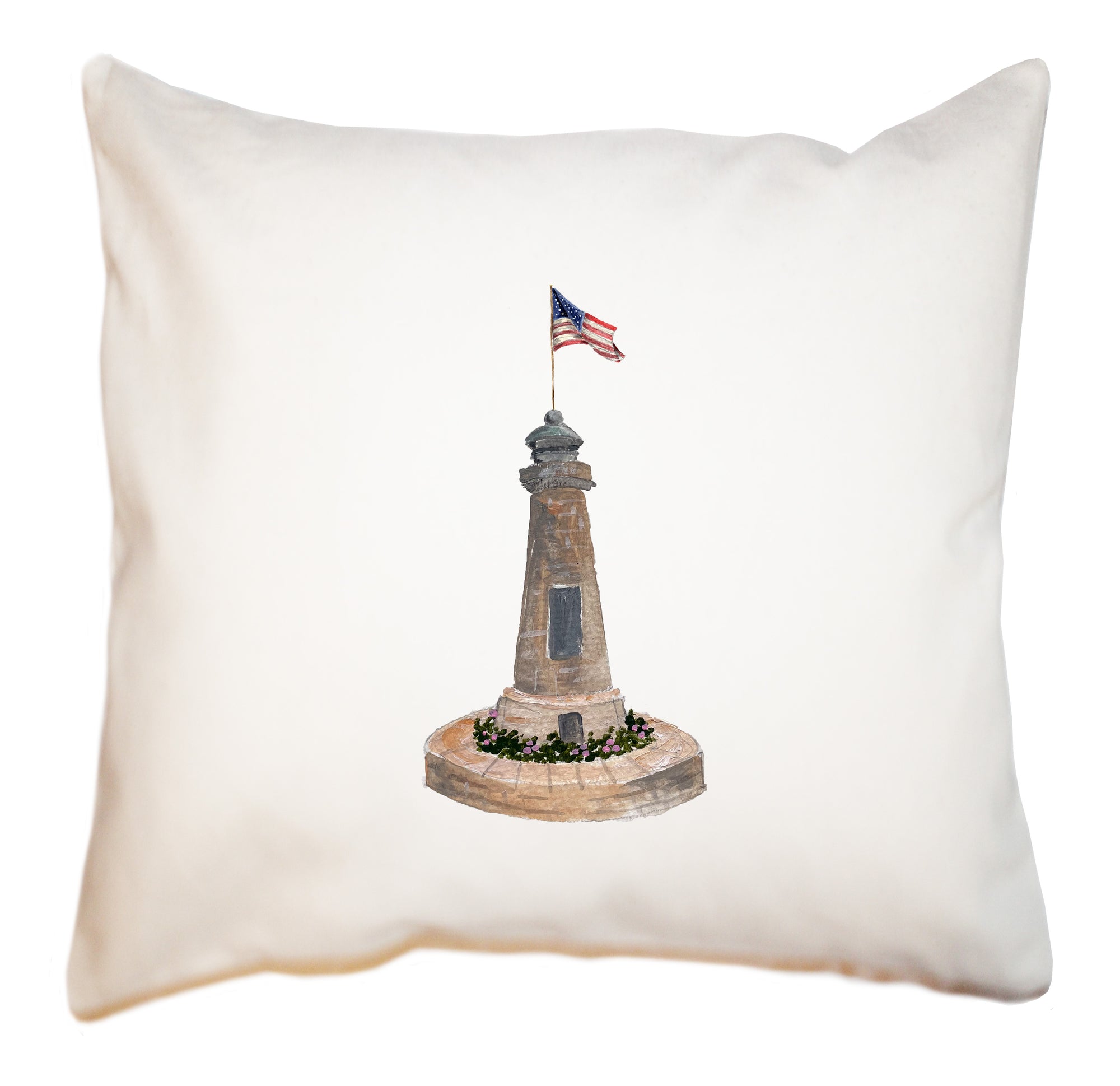 lighthouse clayton ny square pillow