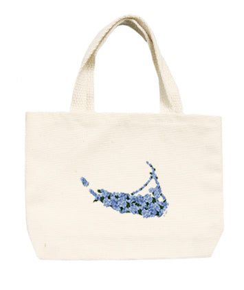 nantucket hydrangea shape small tote