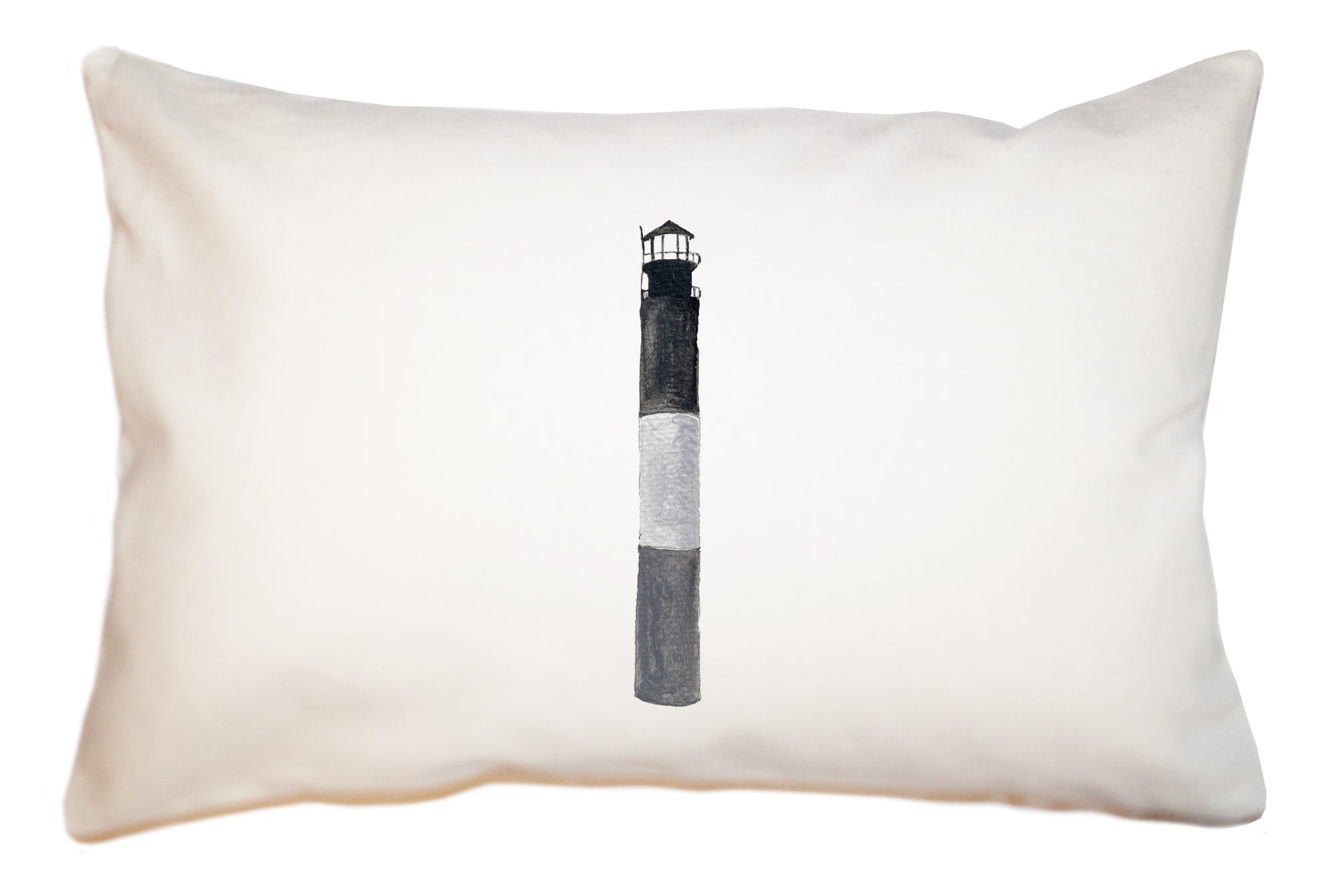 oak island lighthouse large rectangle pillow