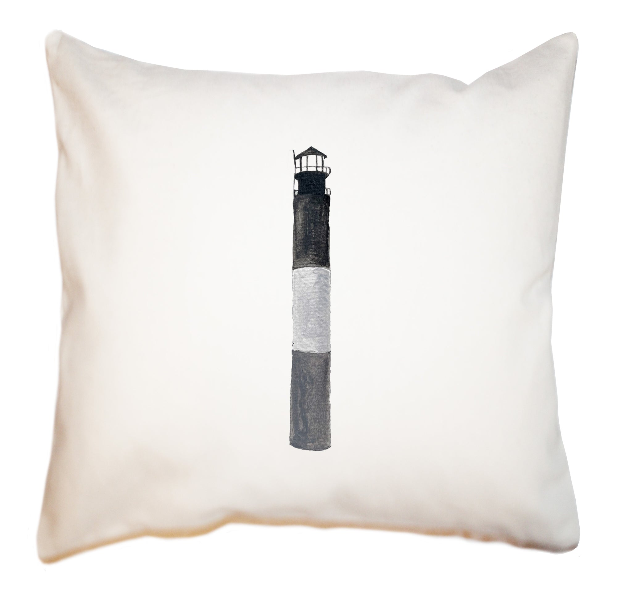 oak island lighthouse square pillow