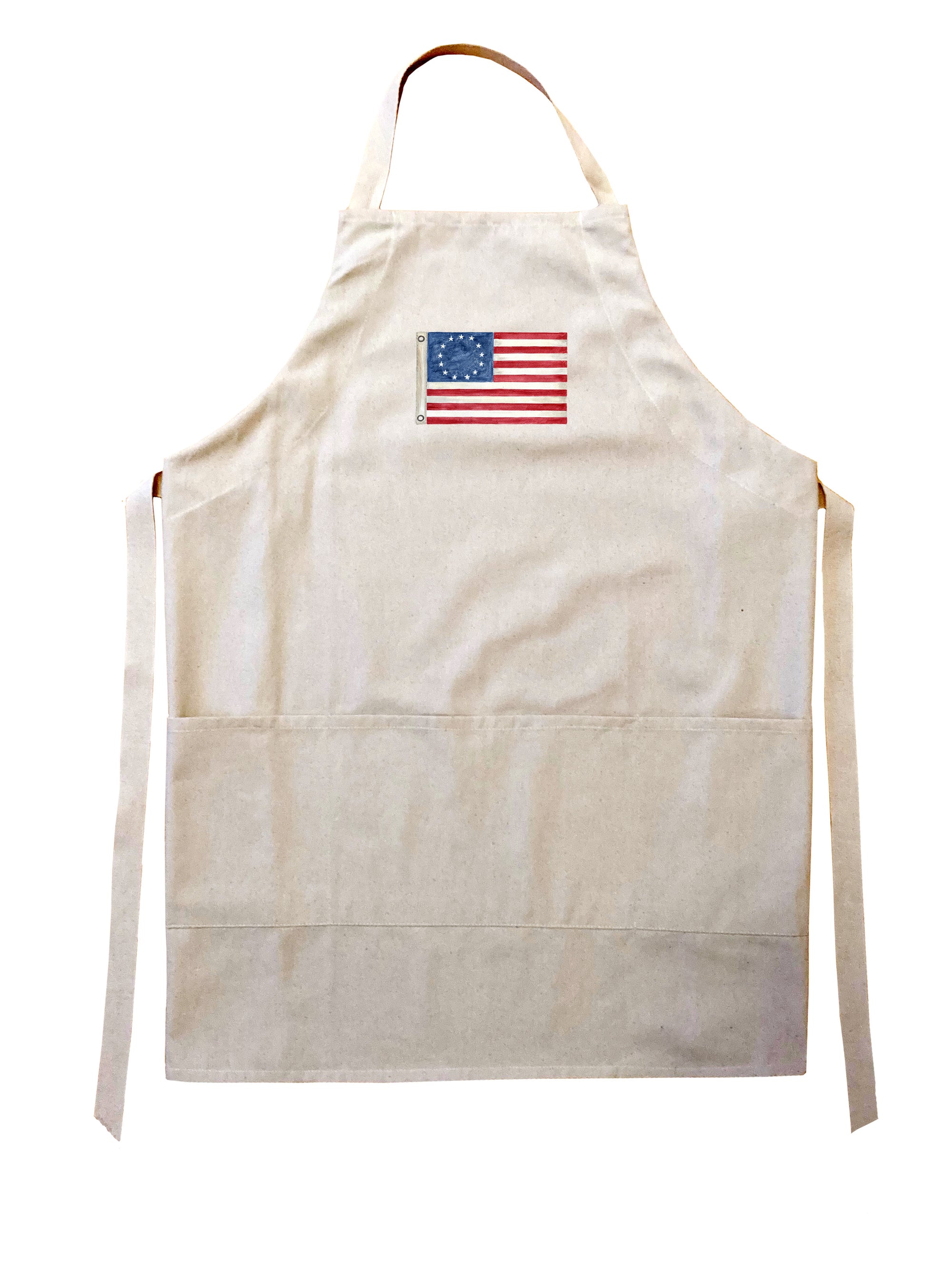 colonial american flag with 13 stars 2026 version apron