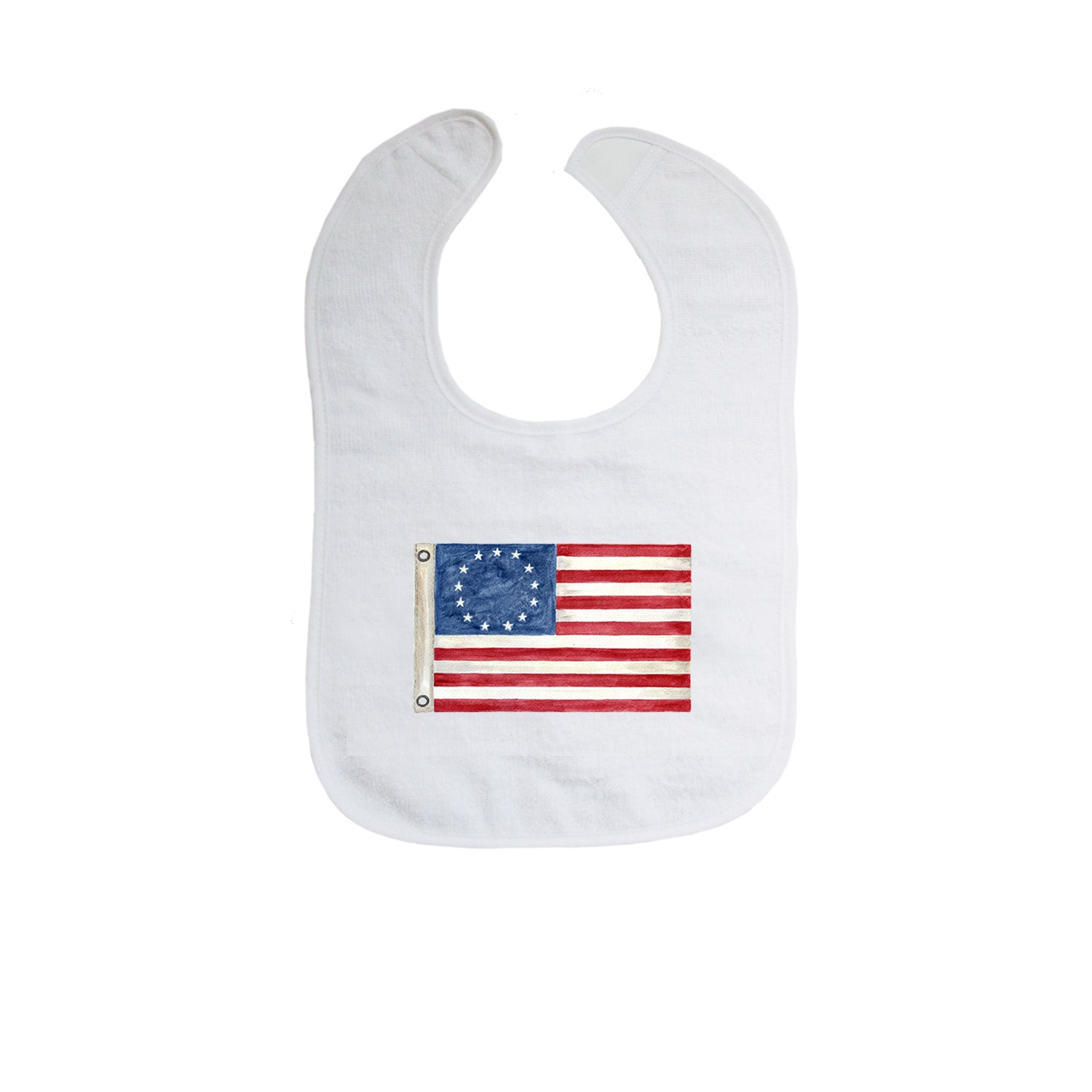 colonial american flag with 13 stars 2026 version bib