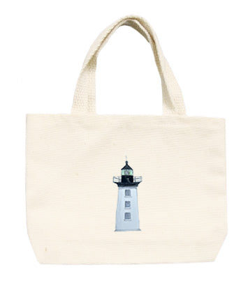 hospital point light in beverly, ma small tote