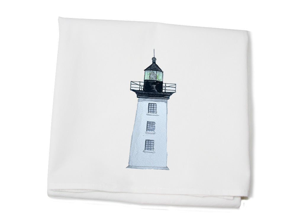 hospital point light in beverly, ma flour sack towel