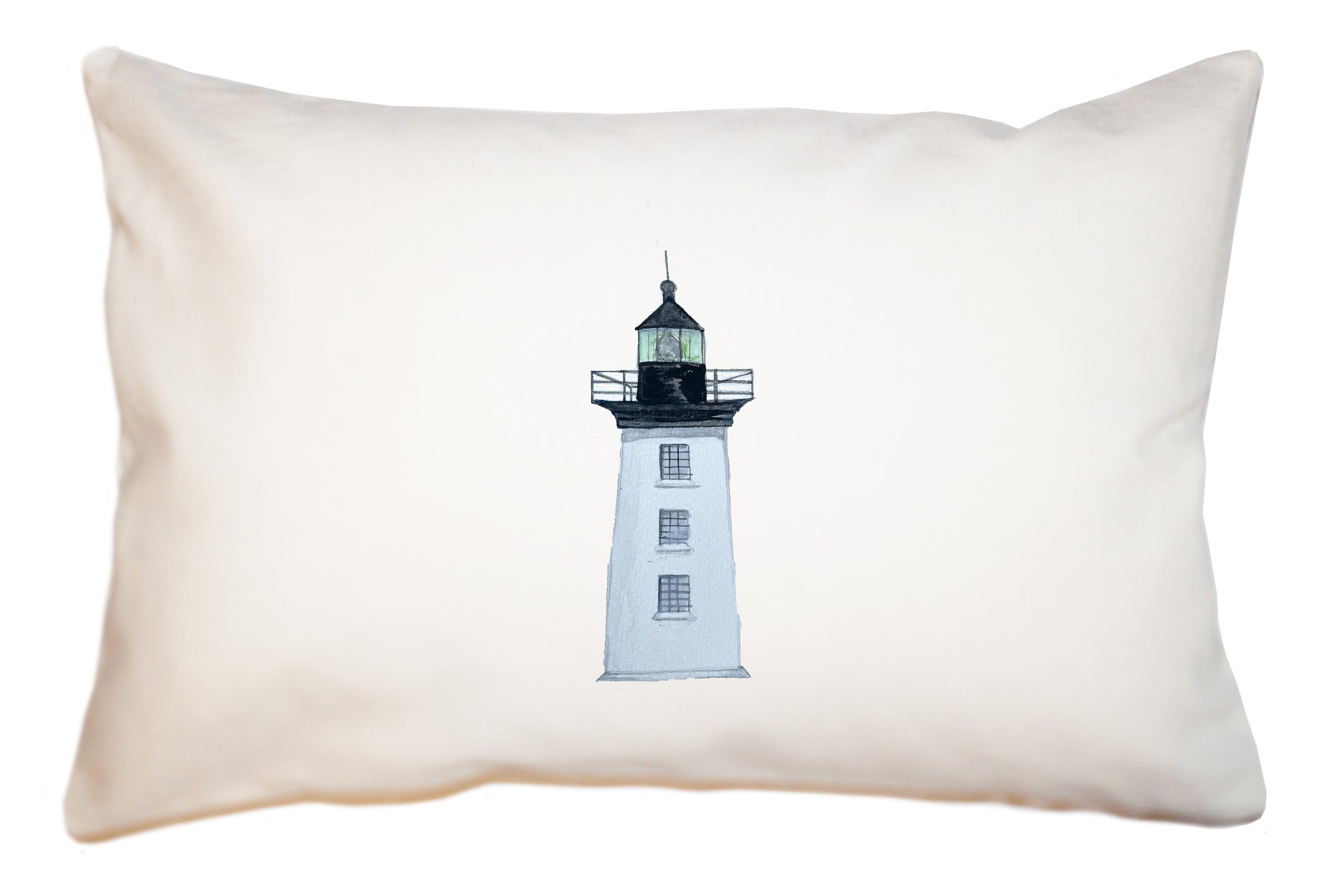 hospital point light in beverly, ma large rectangle pillow