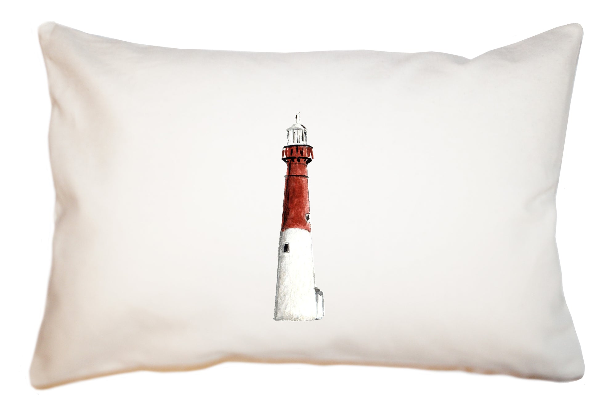 barnegat lighthouse large rectangle pillow