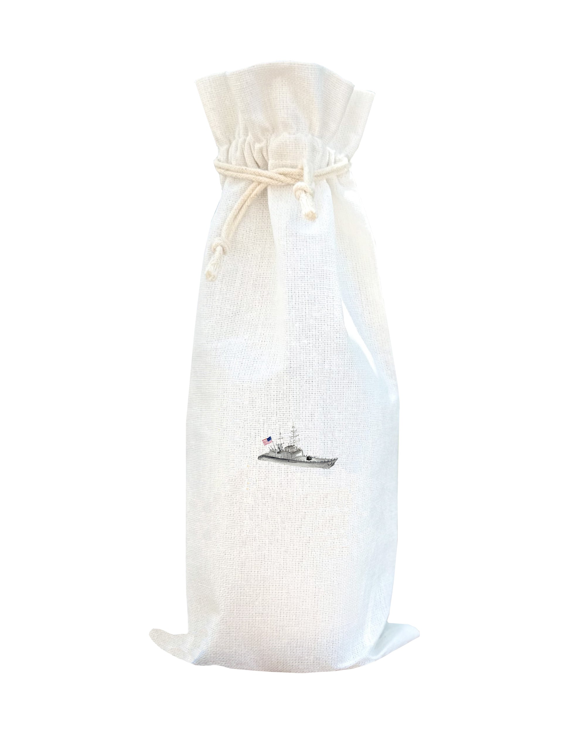 navy ship wine bag