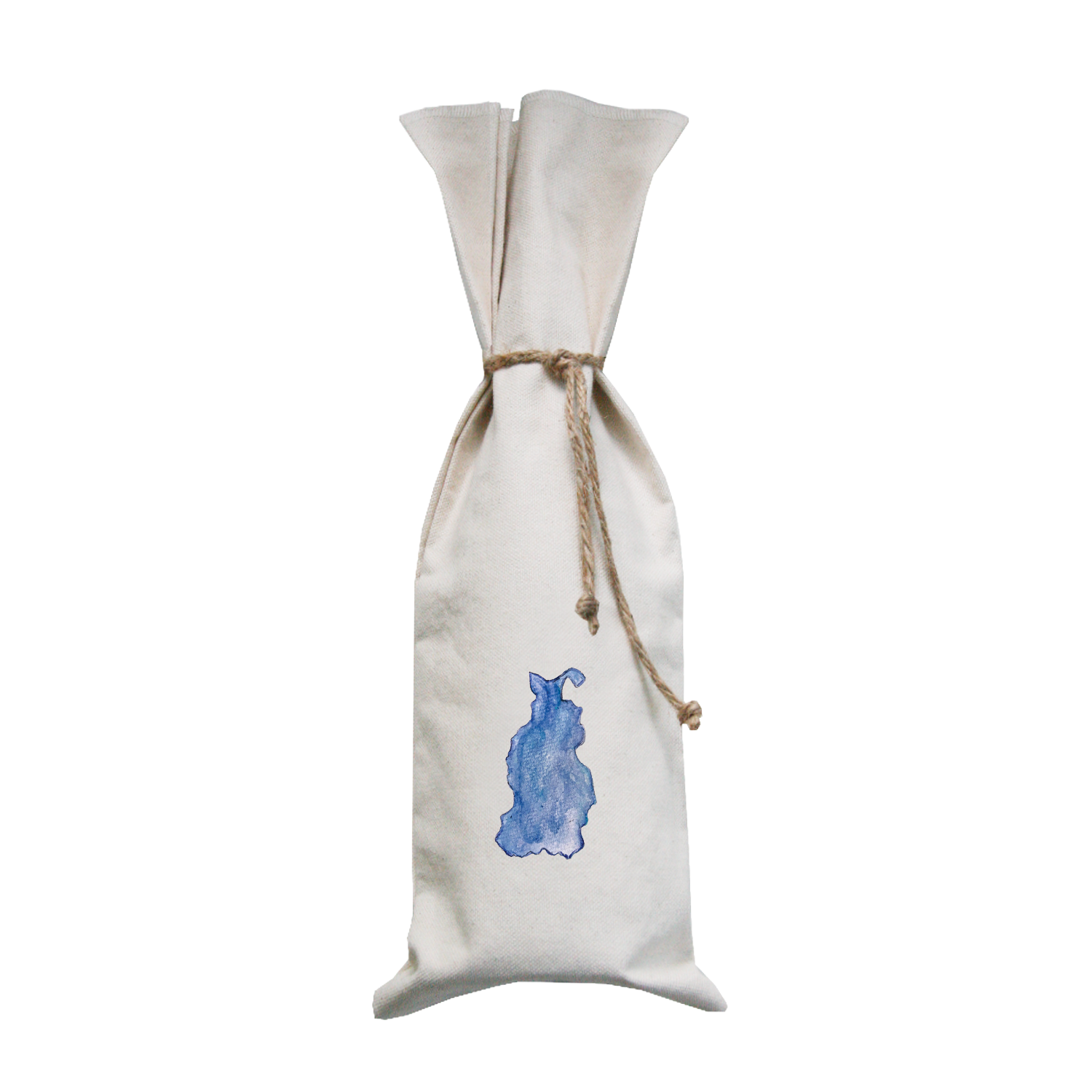 beaver island shape wine bag