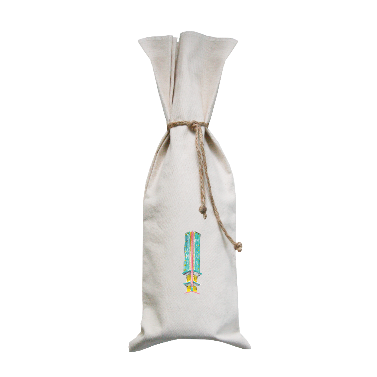 miami art deco marquis wine bag