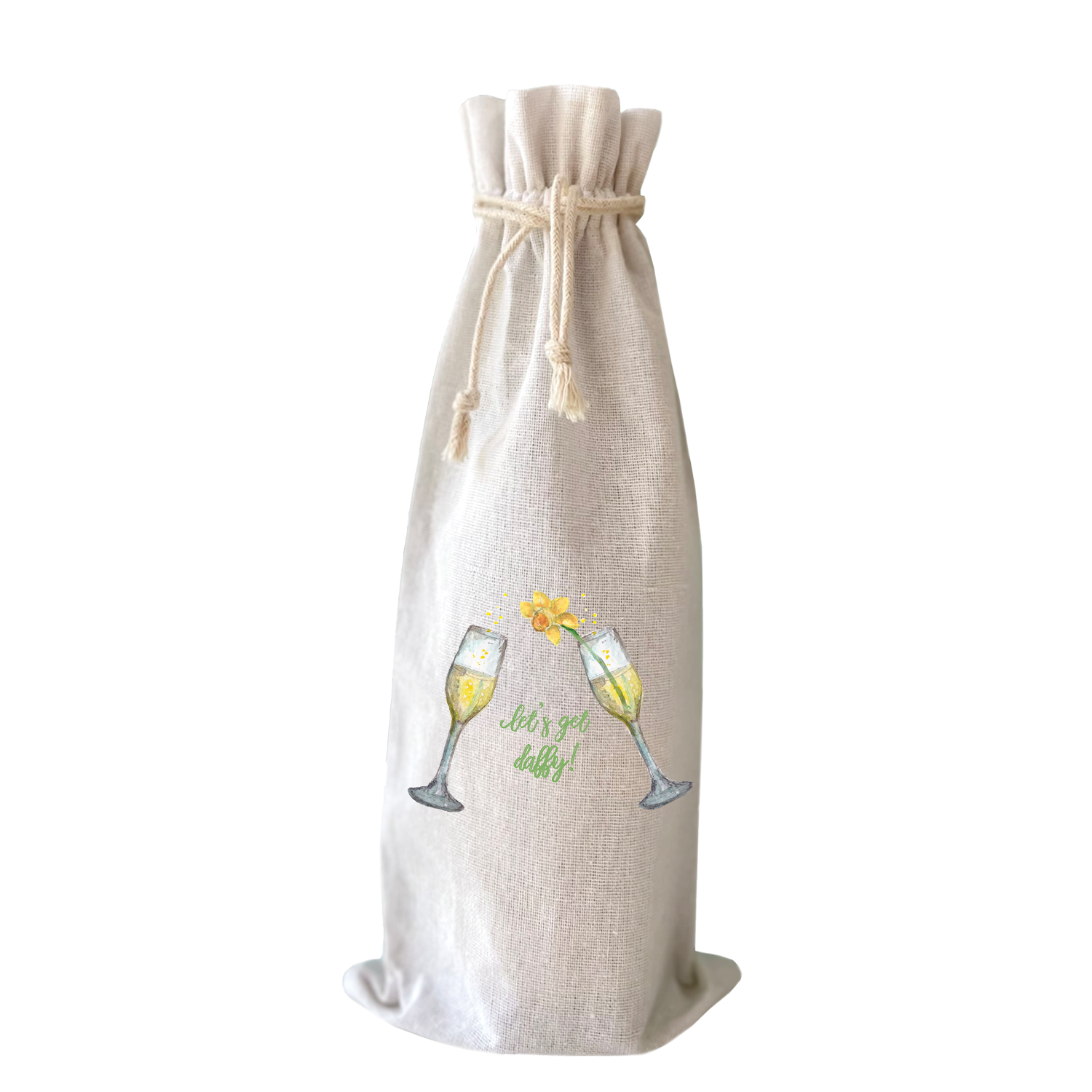 let's get daffy wine bag