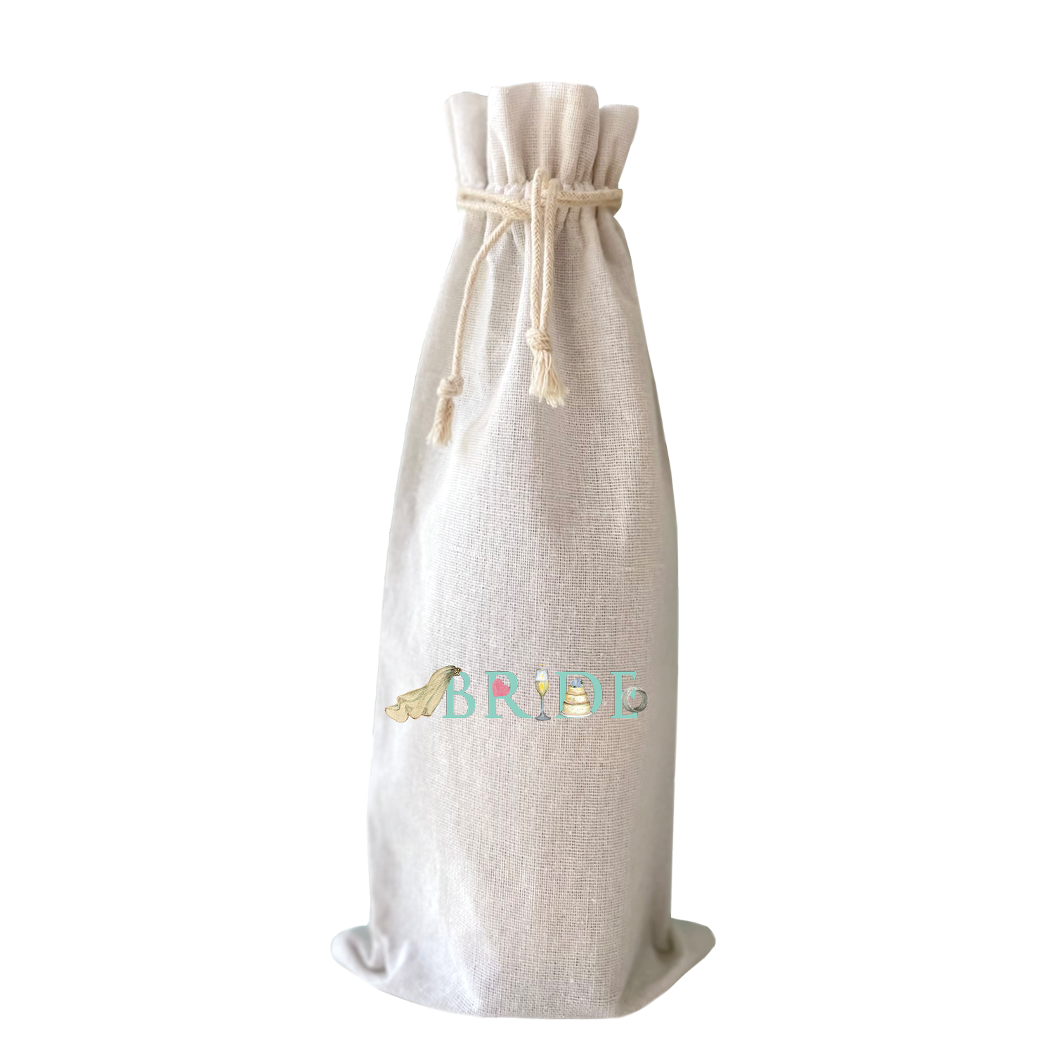 bride illu-stated wine bag