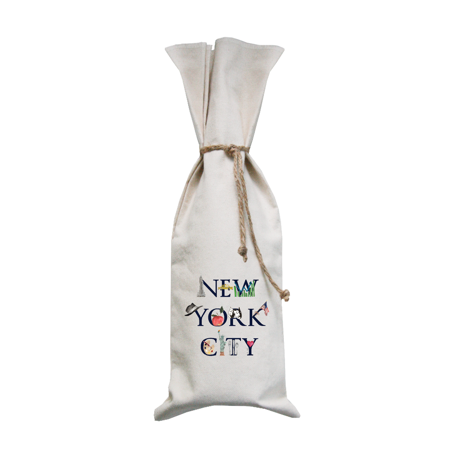 new york city wine bag