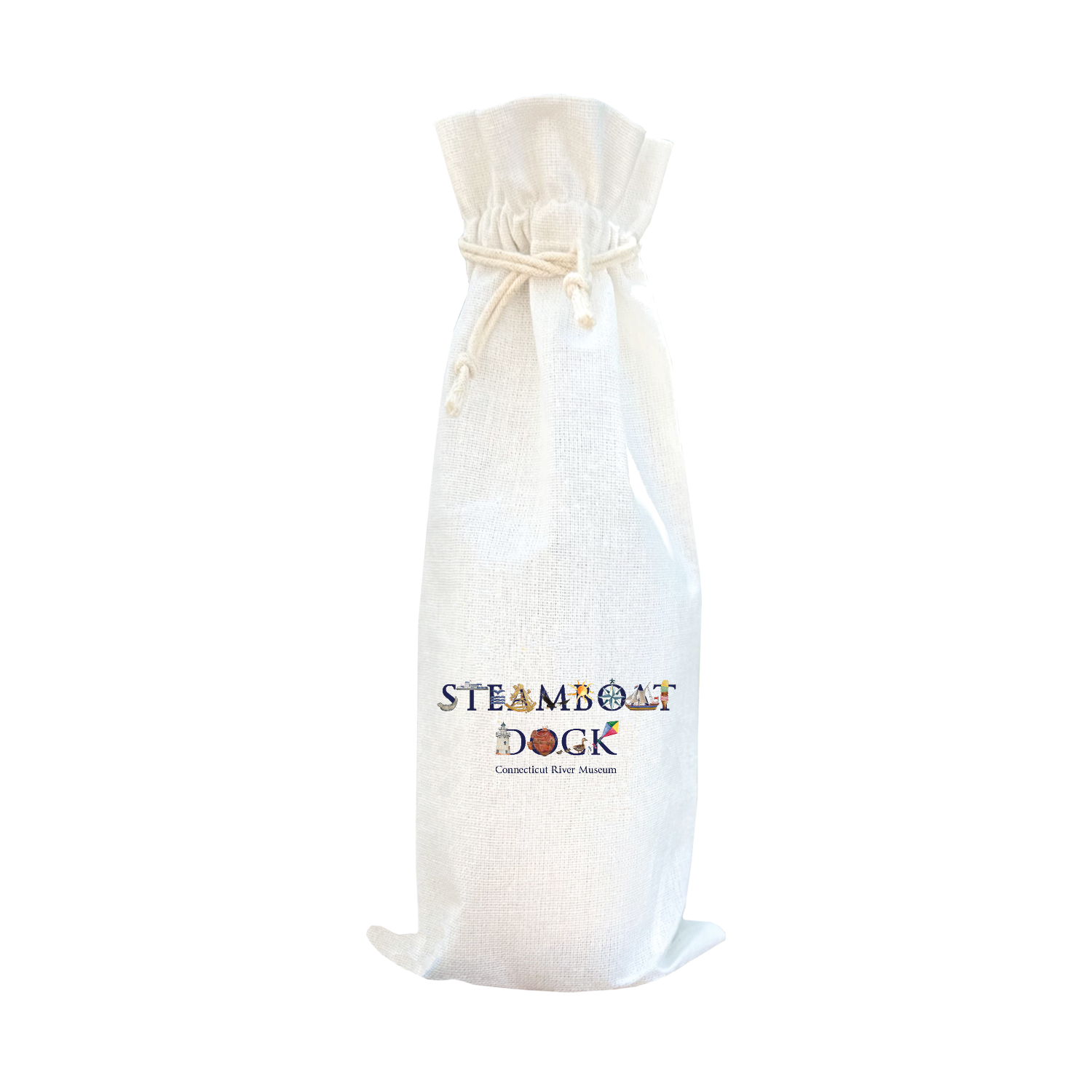 steamboat dock ct river musuem wine bag