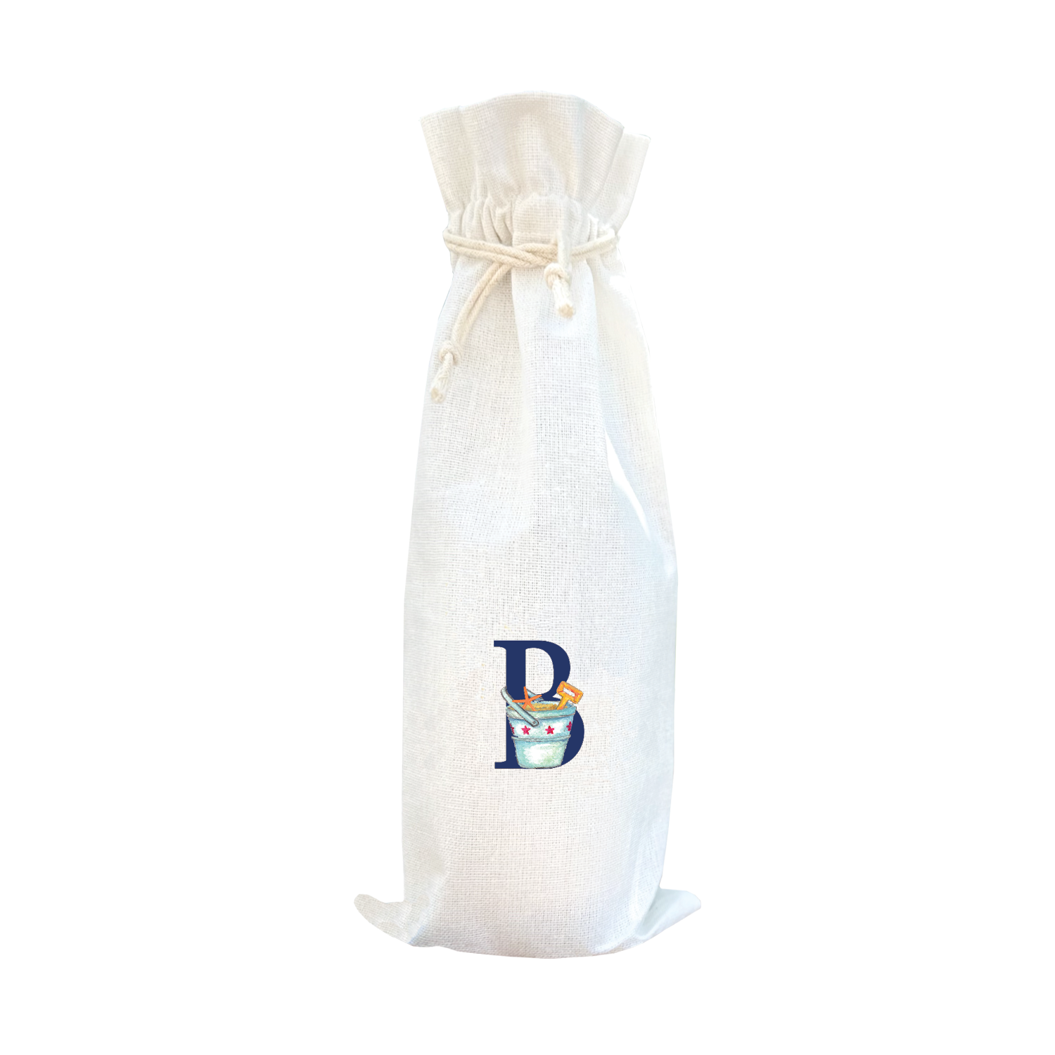 nautical alphabet - B wine bag