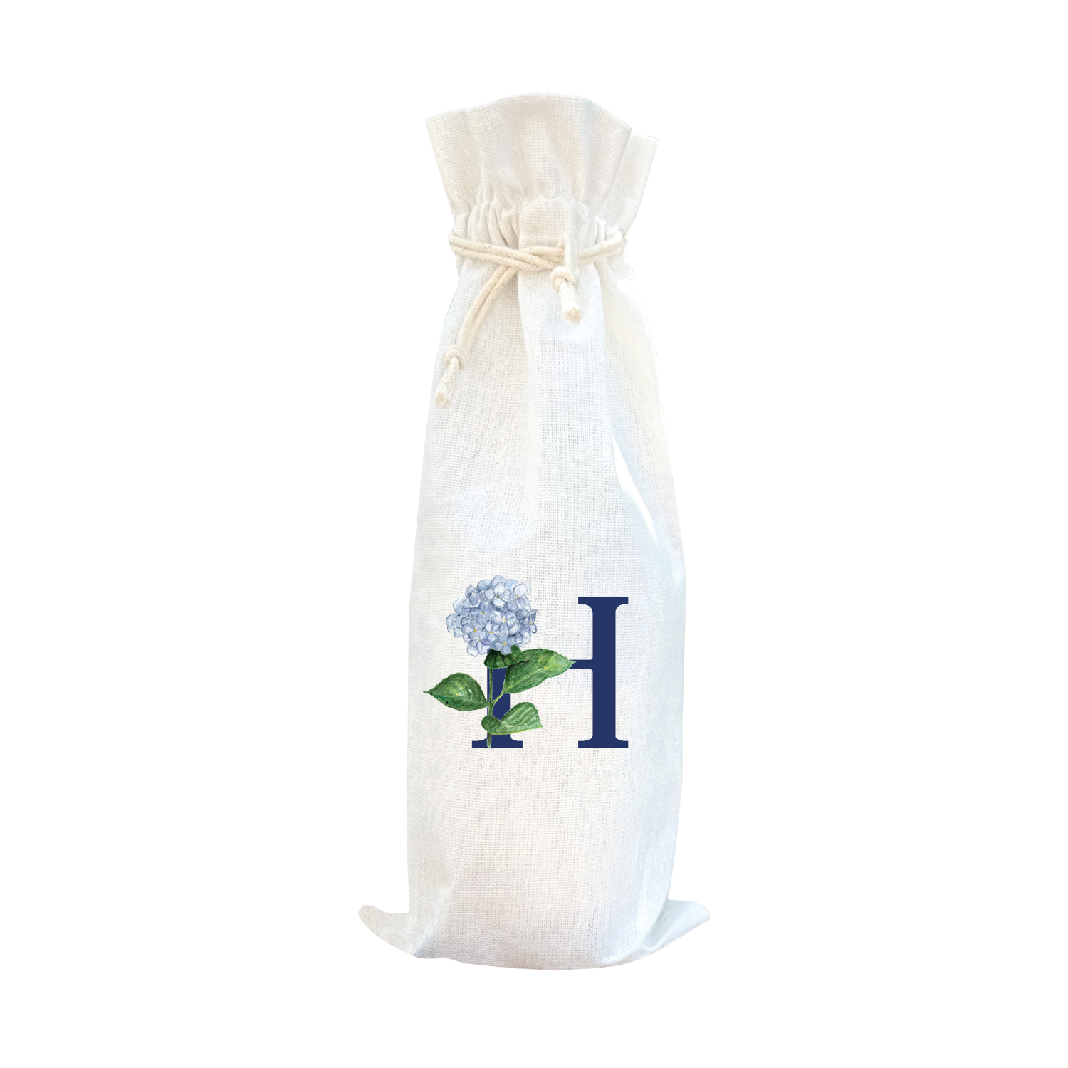 nautical alphabet - H wine bag