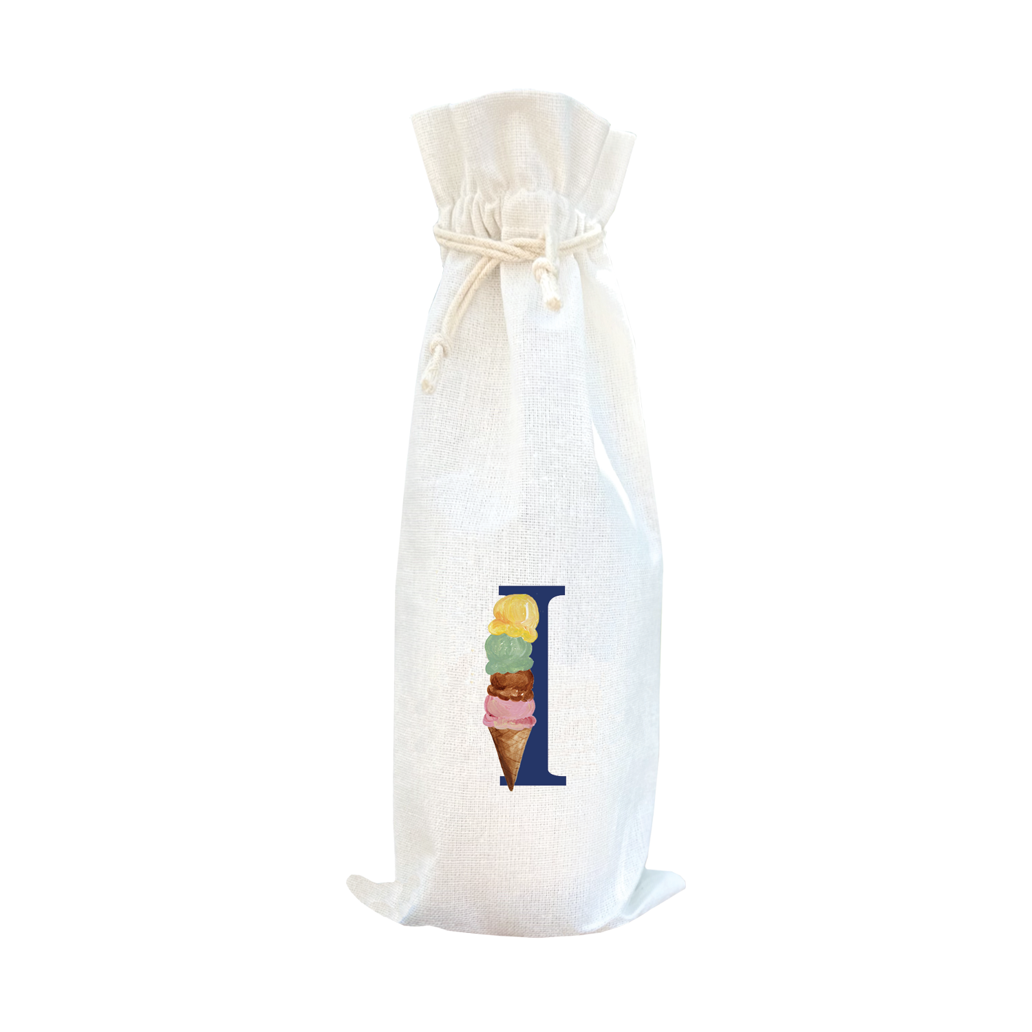 nautical alphabet - I wine bag