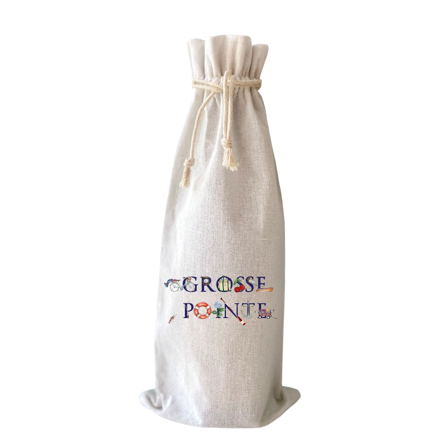 grosse pointe wine bag