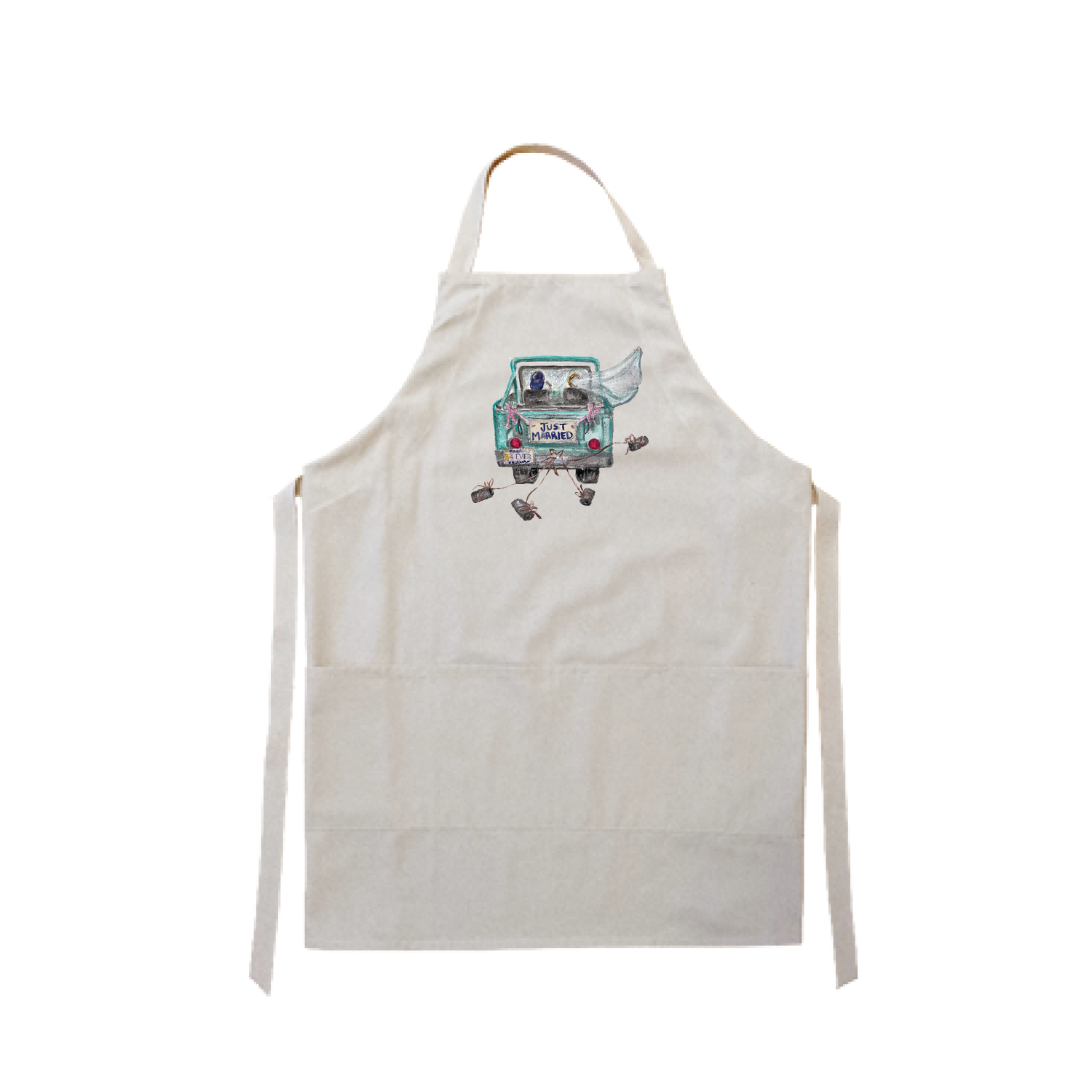 just married 4 ever jeep apron