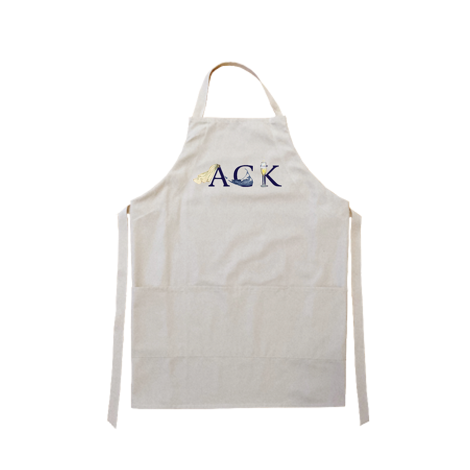 ACK wedding apron