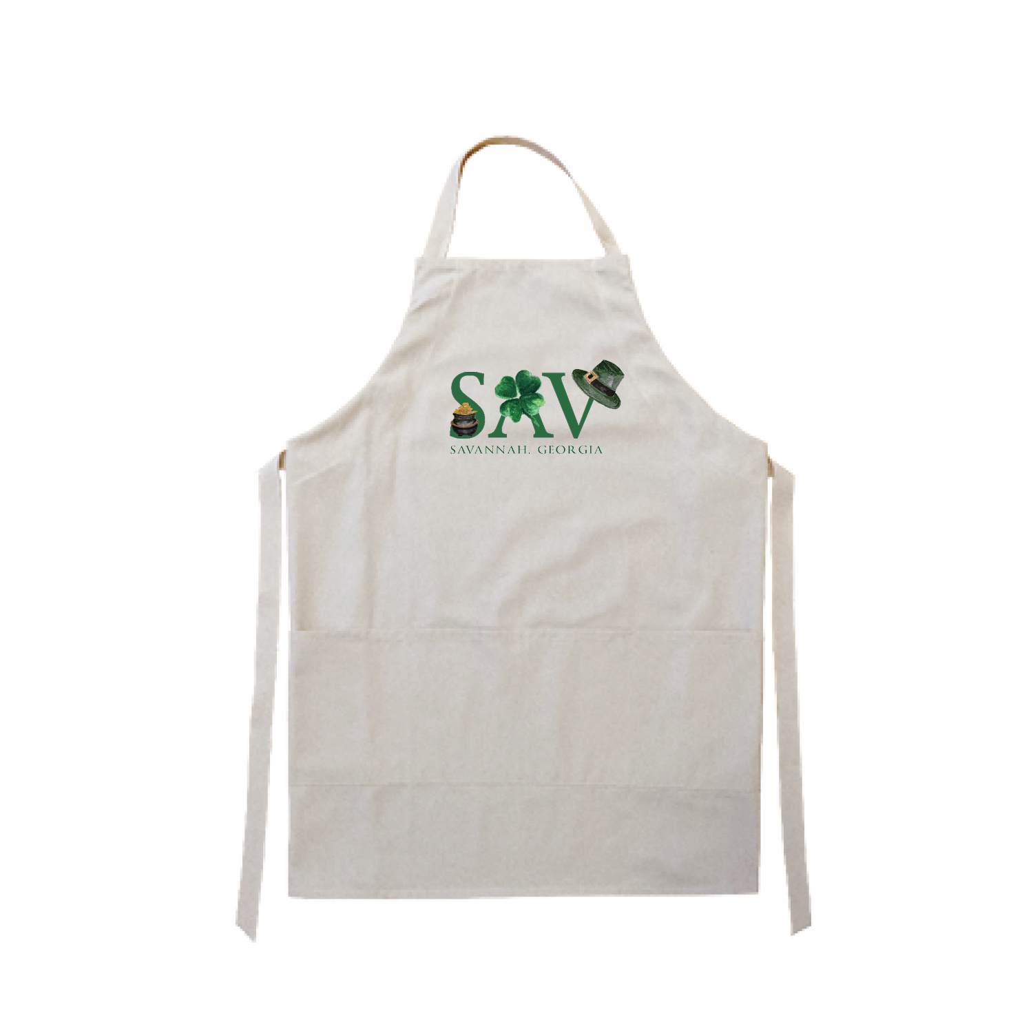 sav st patty's day apron