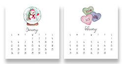 2025 Favorites Desk Calendar with stand (25 % off discount applied in cart)