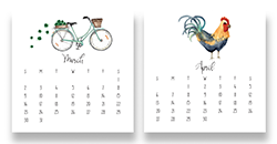 2025 Favorites Desk Calendar with stand (25 % off discount applied in cart)