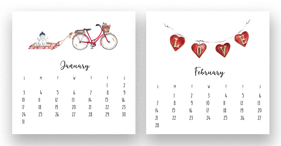 2027 Favorites Desk Calendar with stand TLD original art