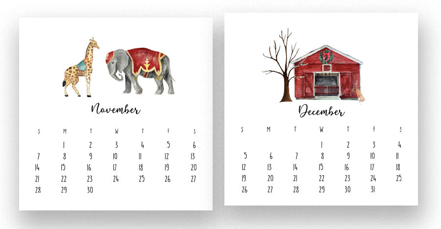 2027 Favorites Desk Calendar with stand TLD original art
