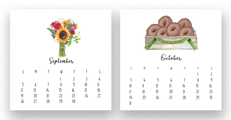 2027 Favorites Desk Calendar with stand TLD original art