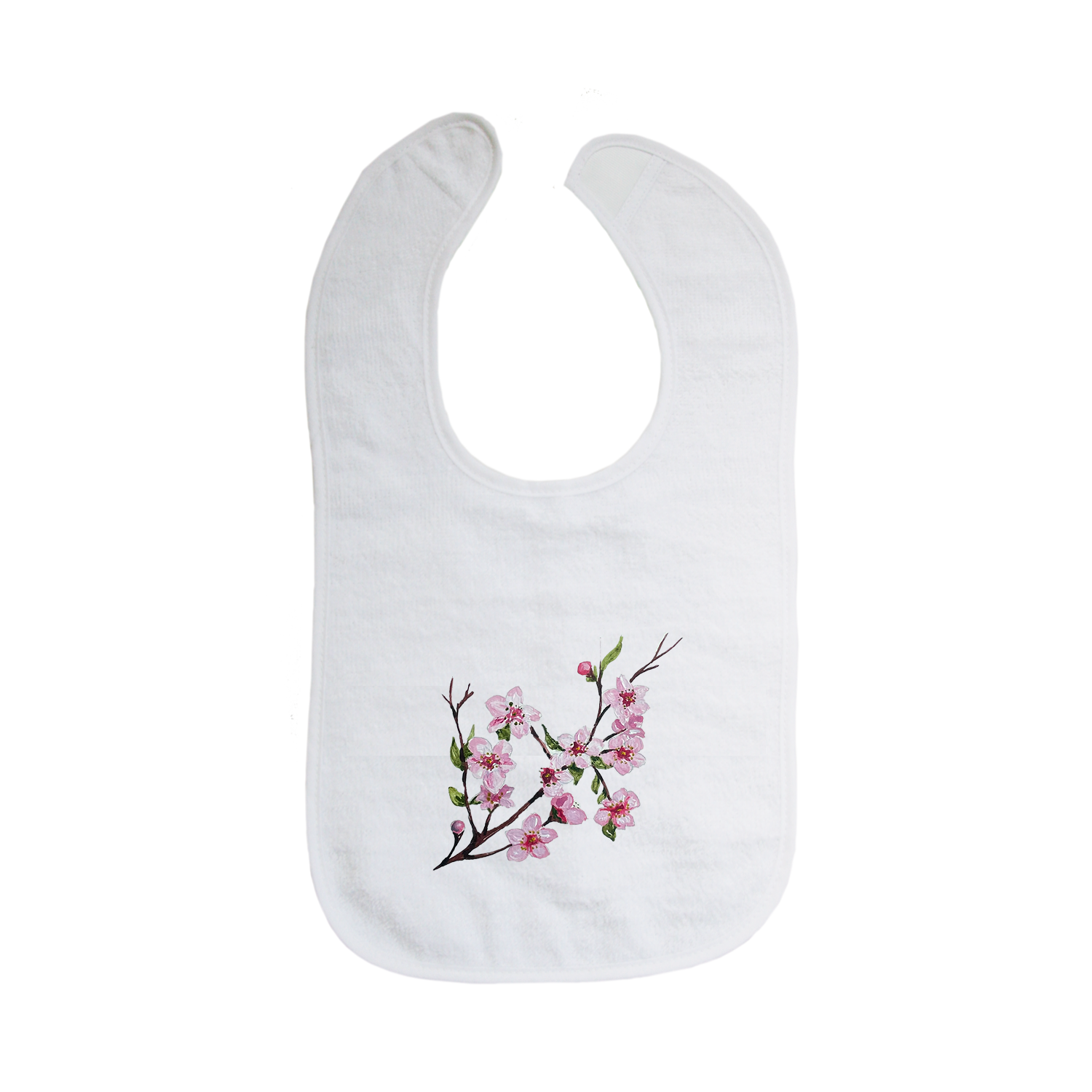 cherry blossoms bib