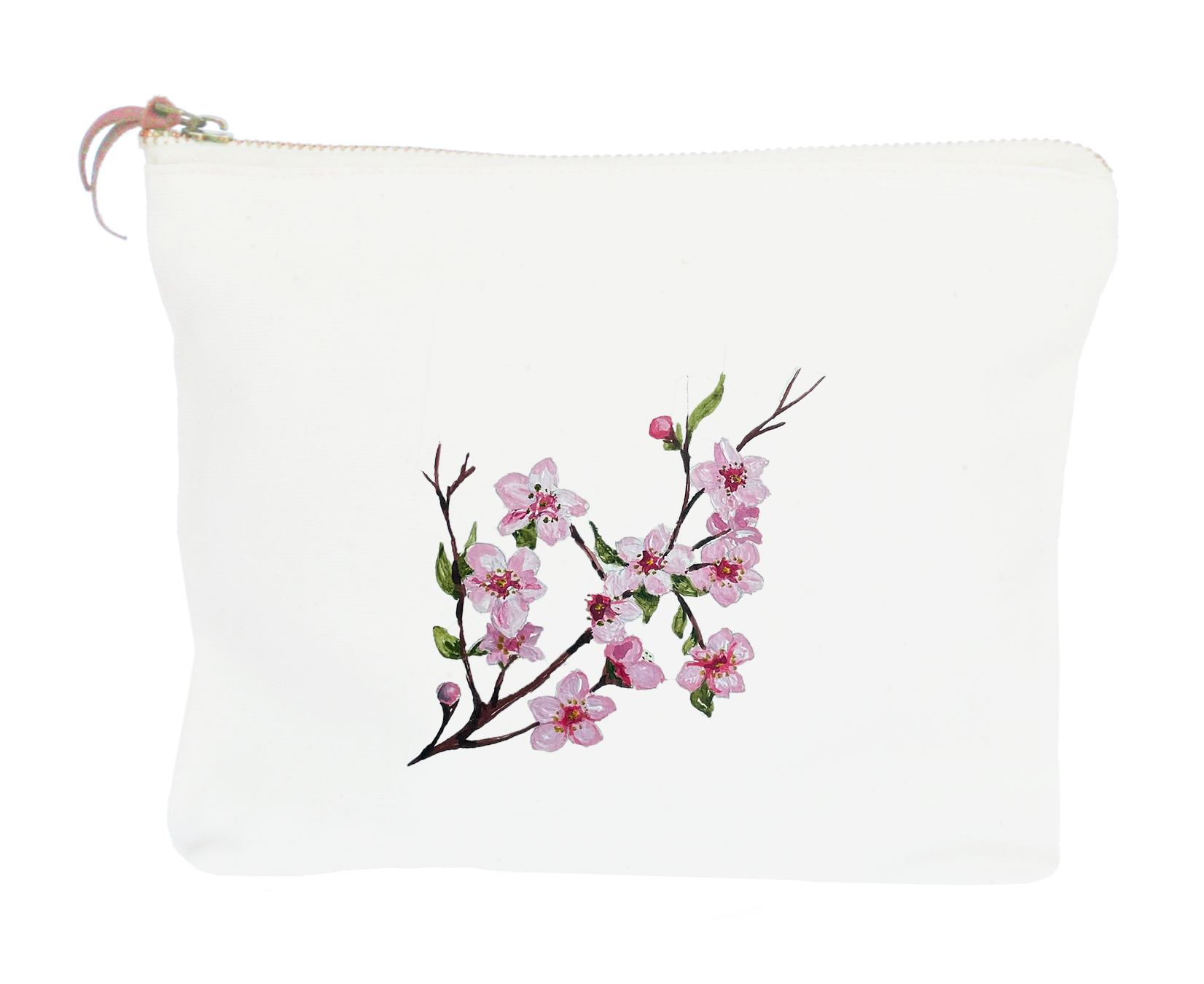 cherry blossoms zipper pouch
