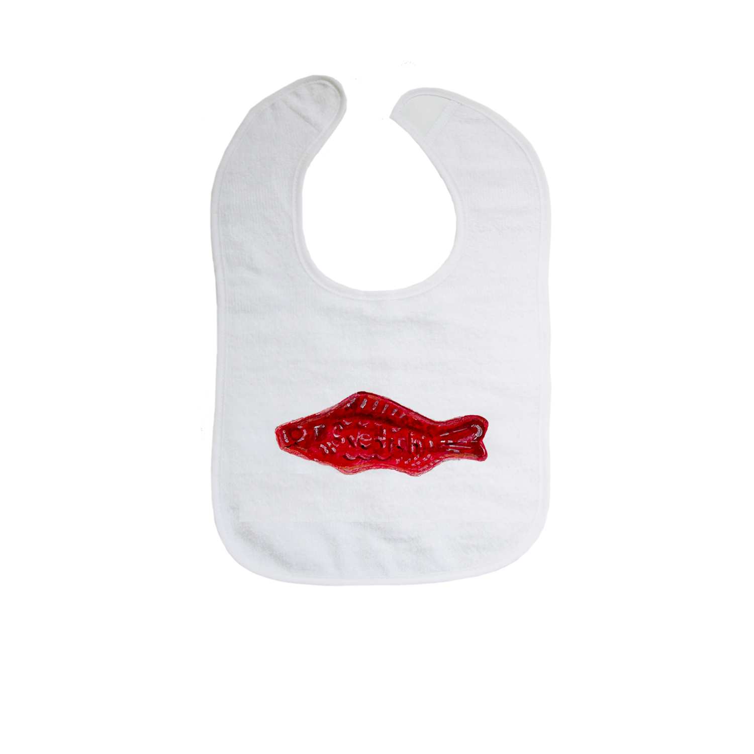 swedish fish bib