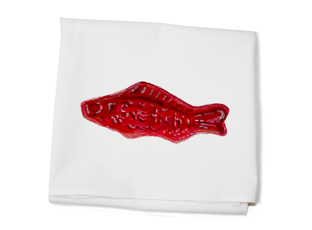 swedish fish flour sack towel