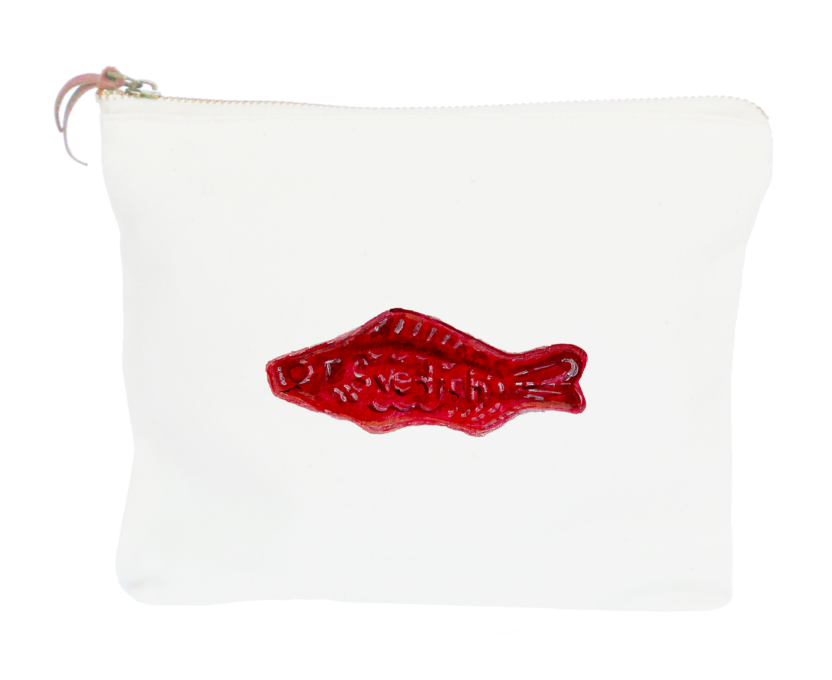 swedish fish zipper pouch
