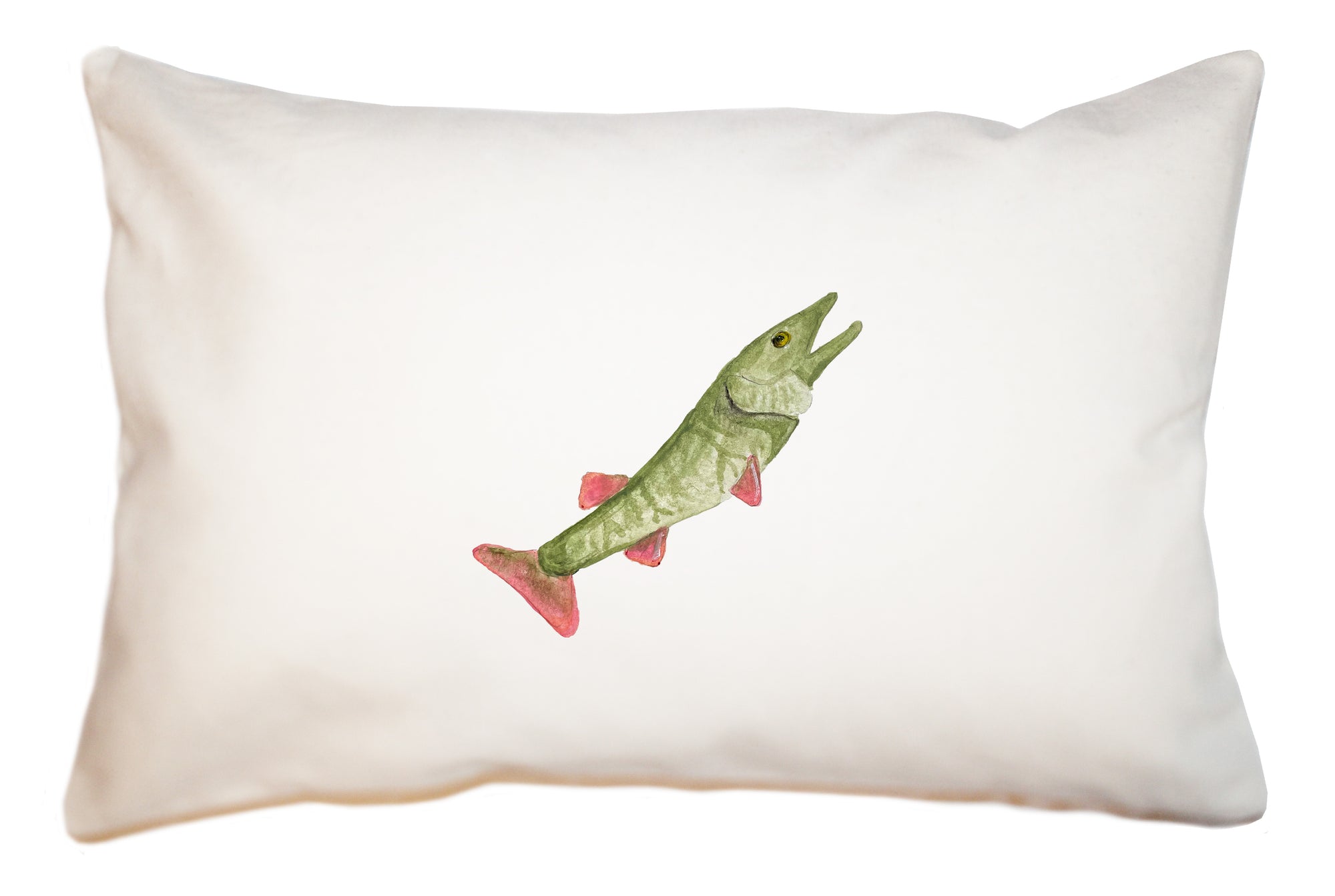 muskellunge muskie fish large rectangle pillow
