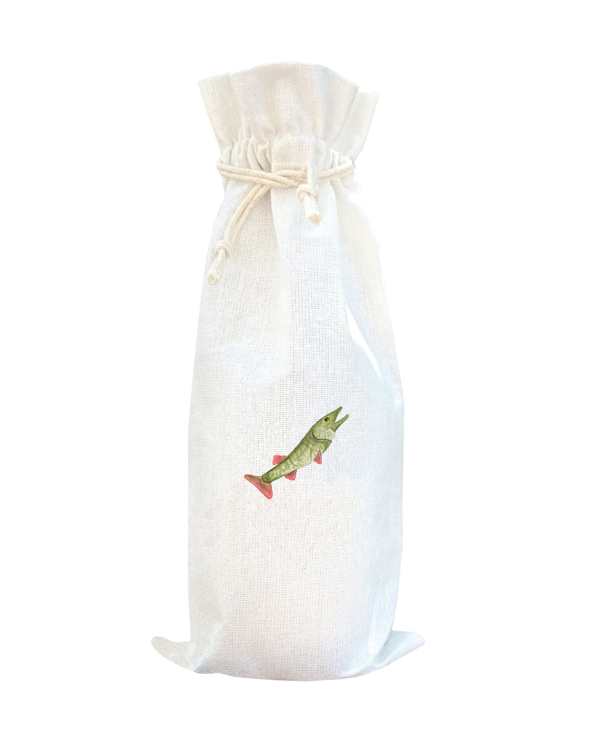muskellunge muskie fish wine bag