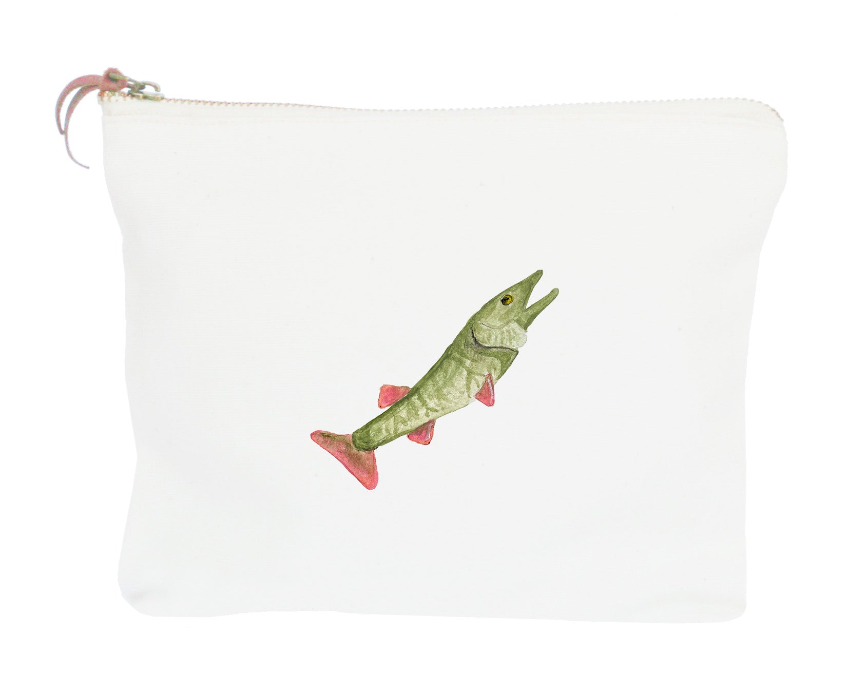 muskellunge muskie fish zipper pouch