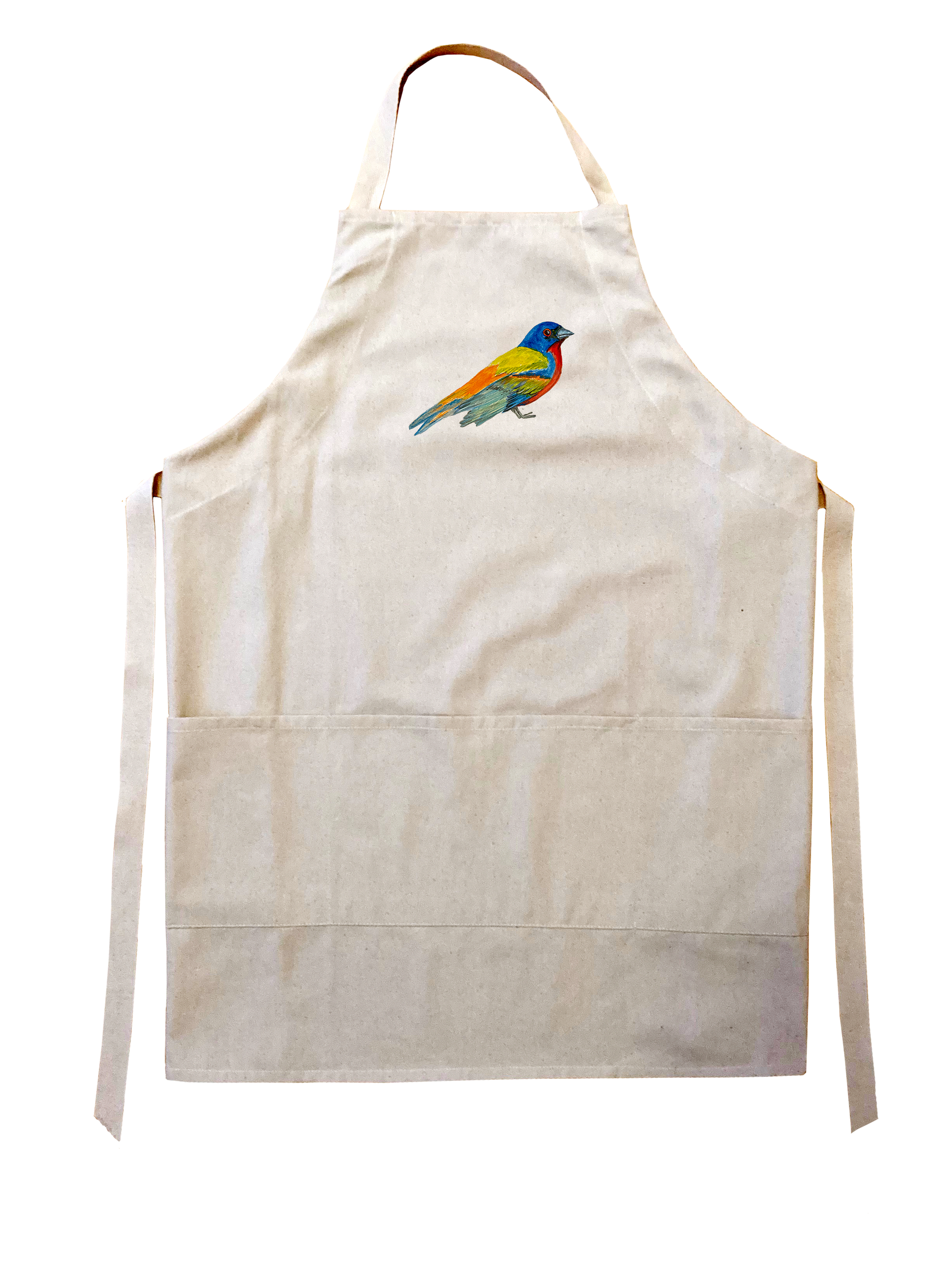 painted bunting apron