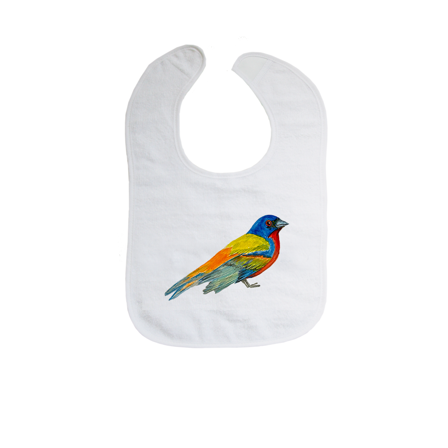 painted bunting bib