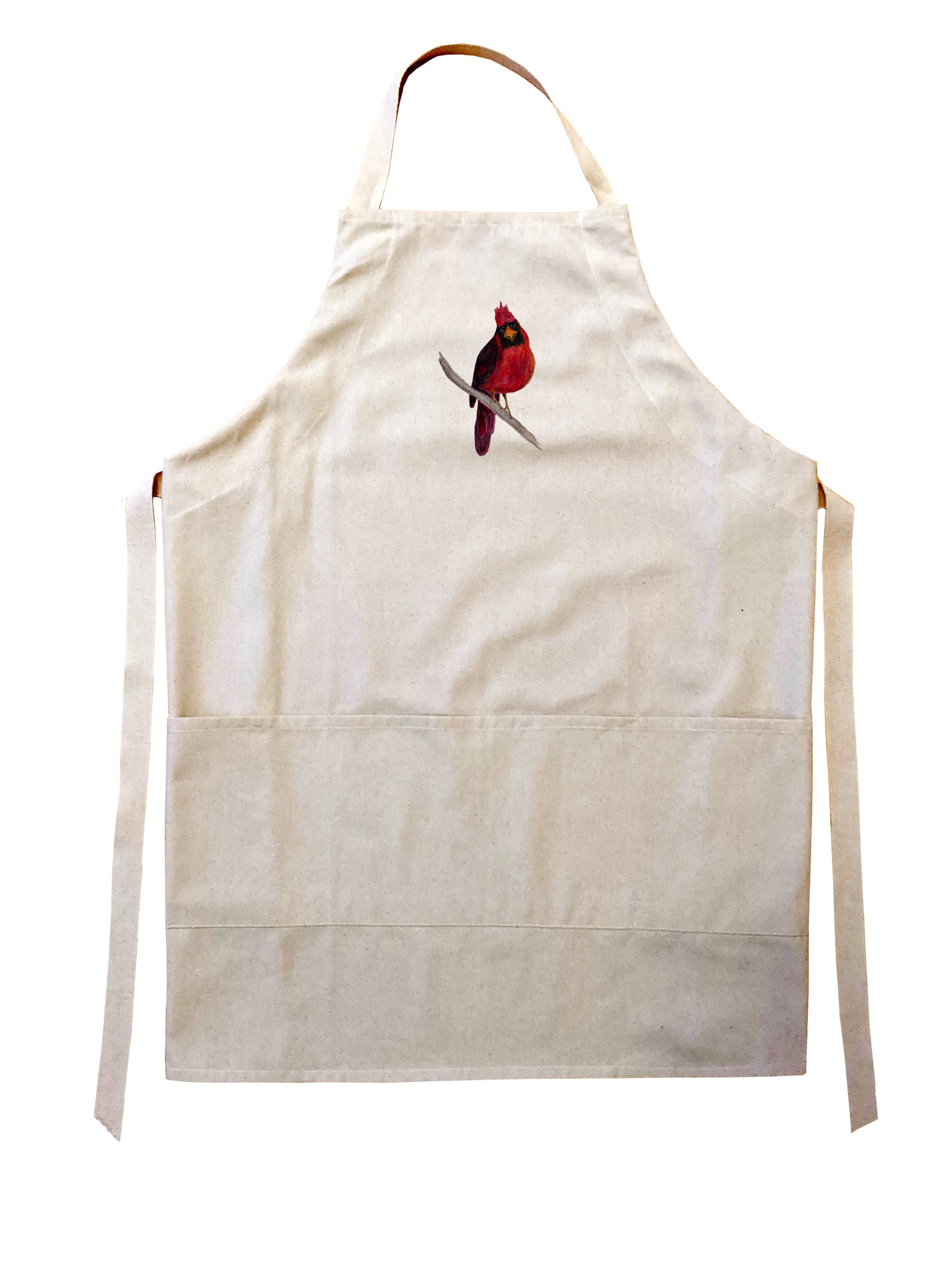happy cardinal apron