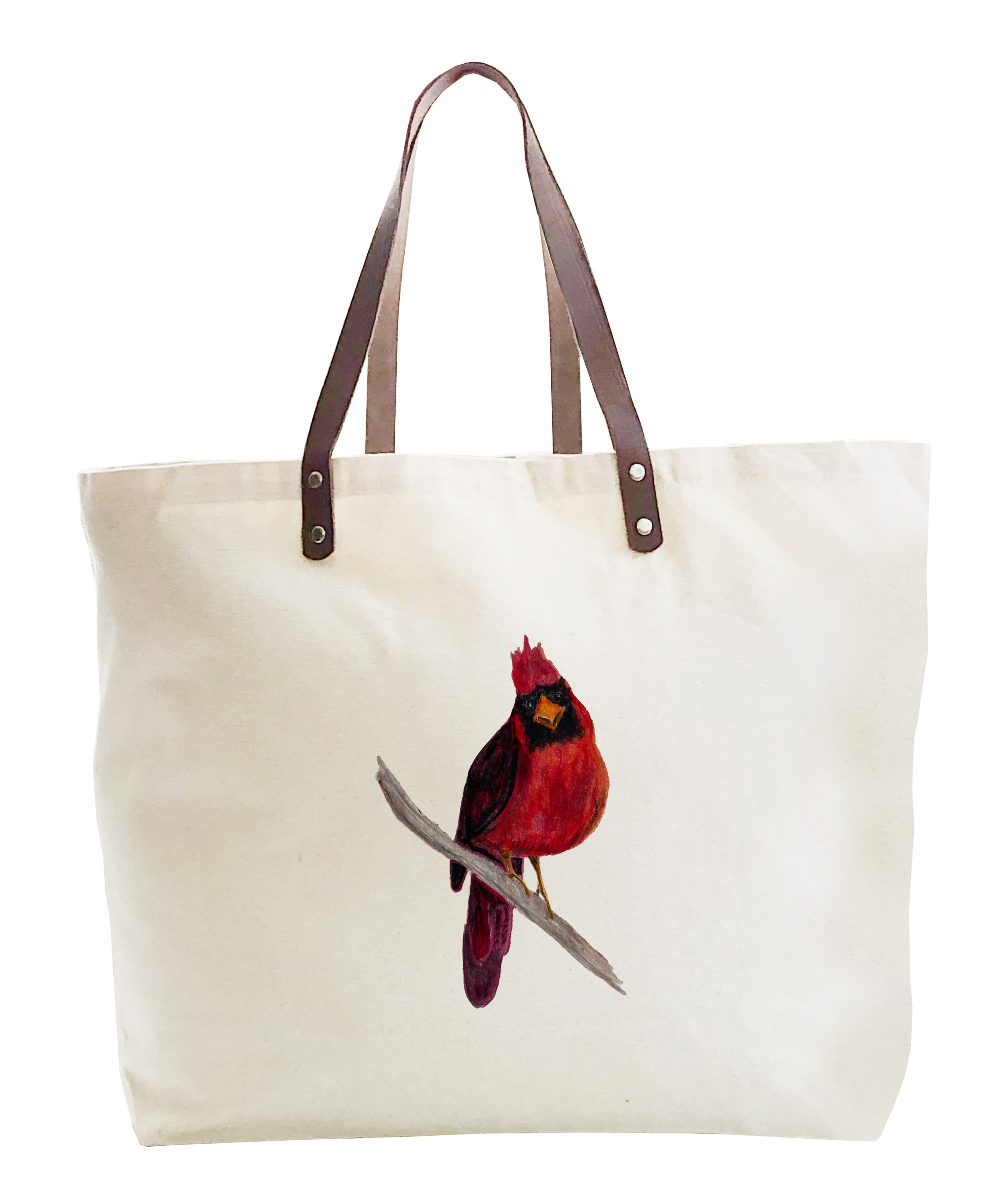 happy cardinal large tote