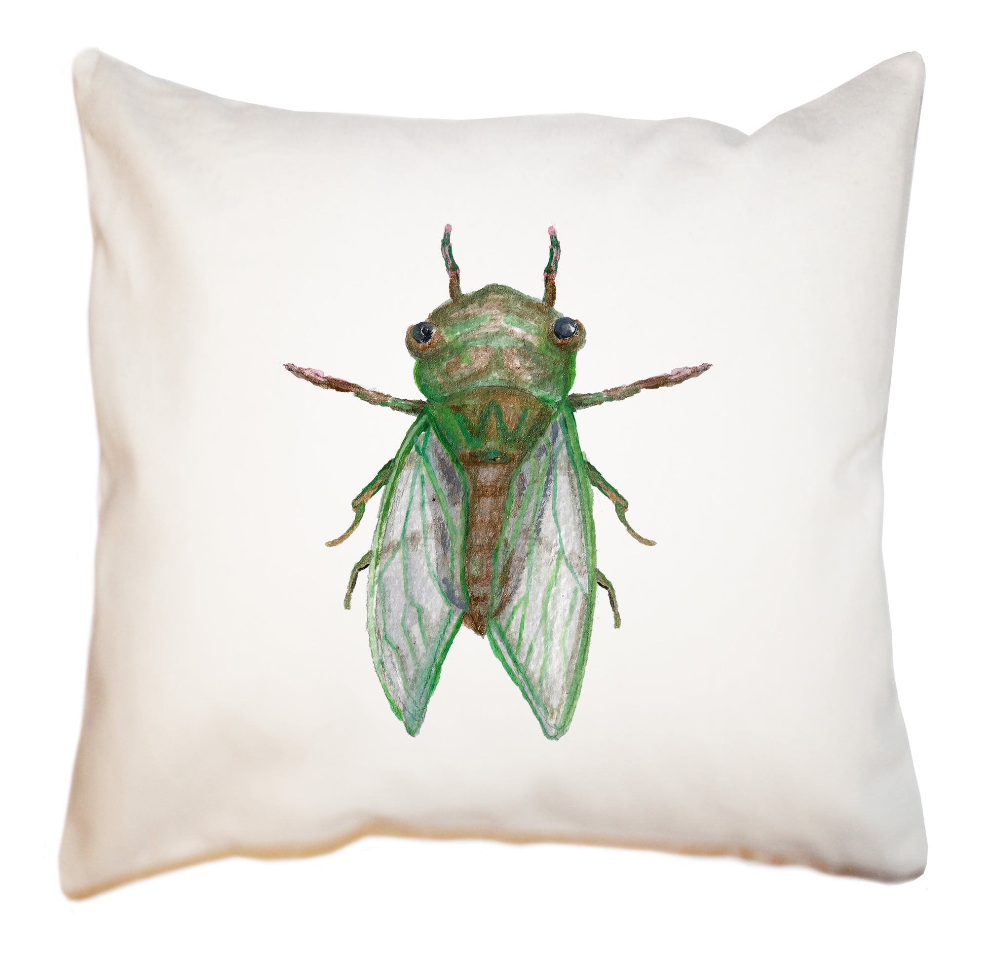 cicada square pillow