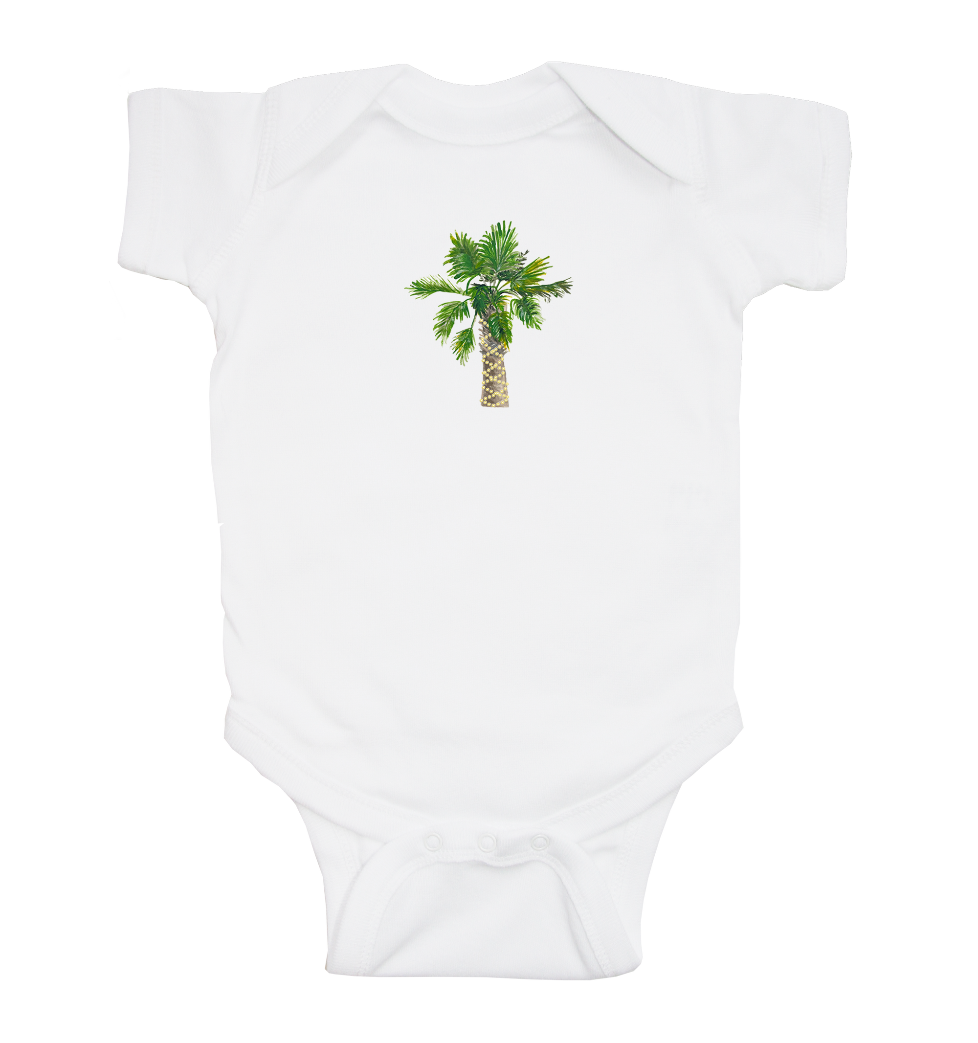 palmetto with lights baby snap up short sleeve
