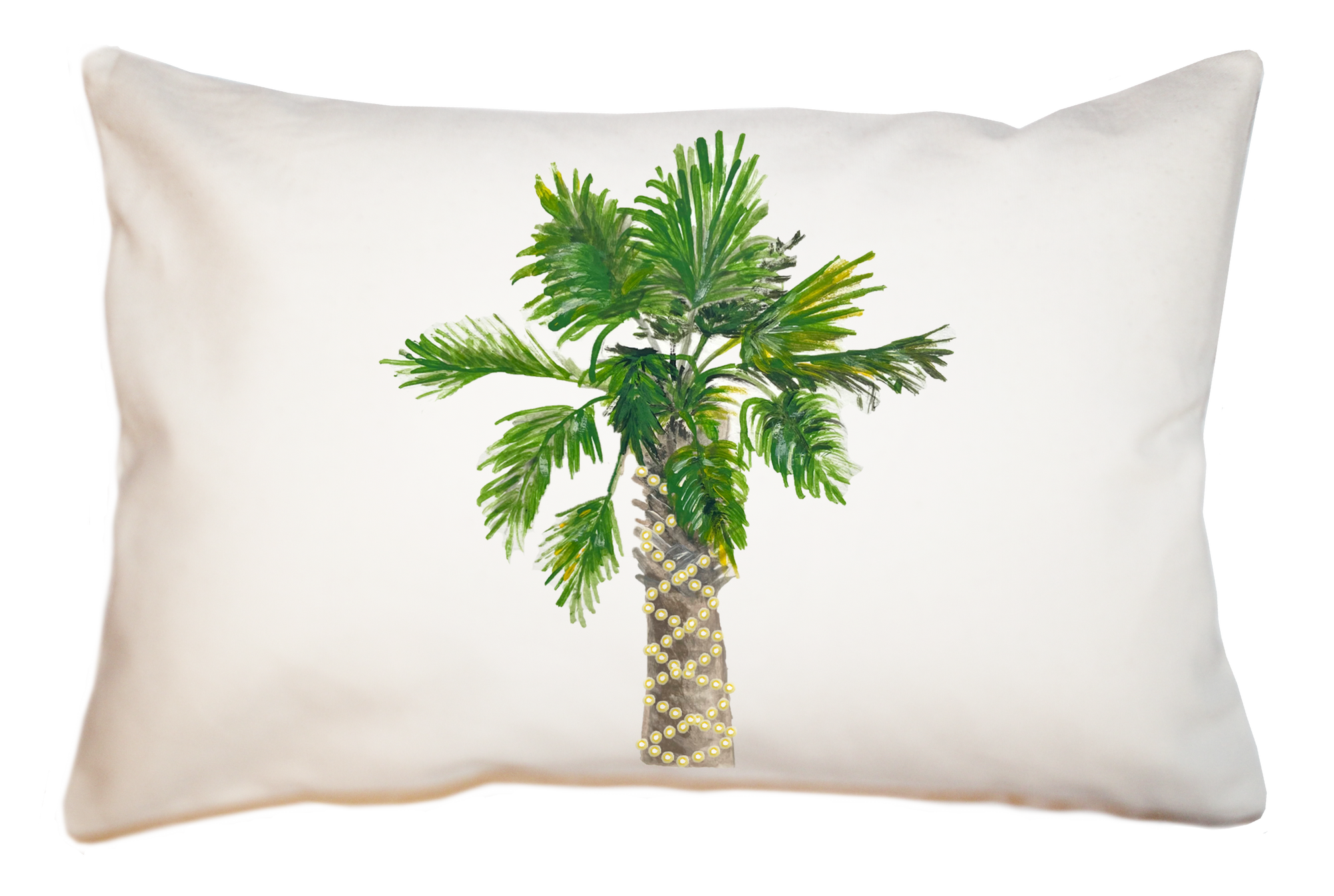 palmetto with lights large rectangle pillow