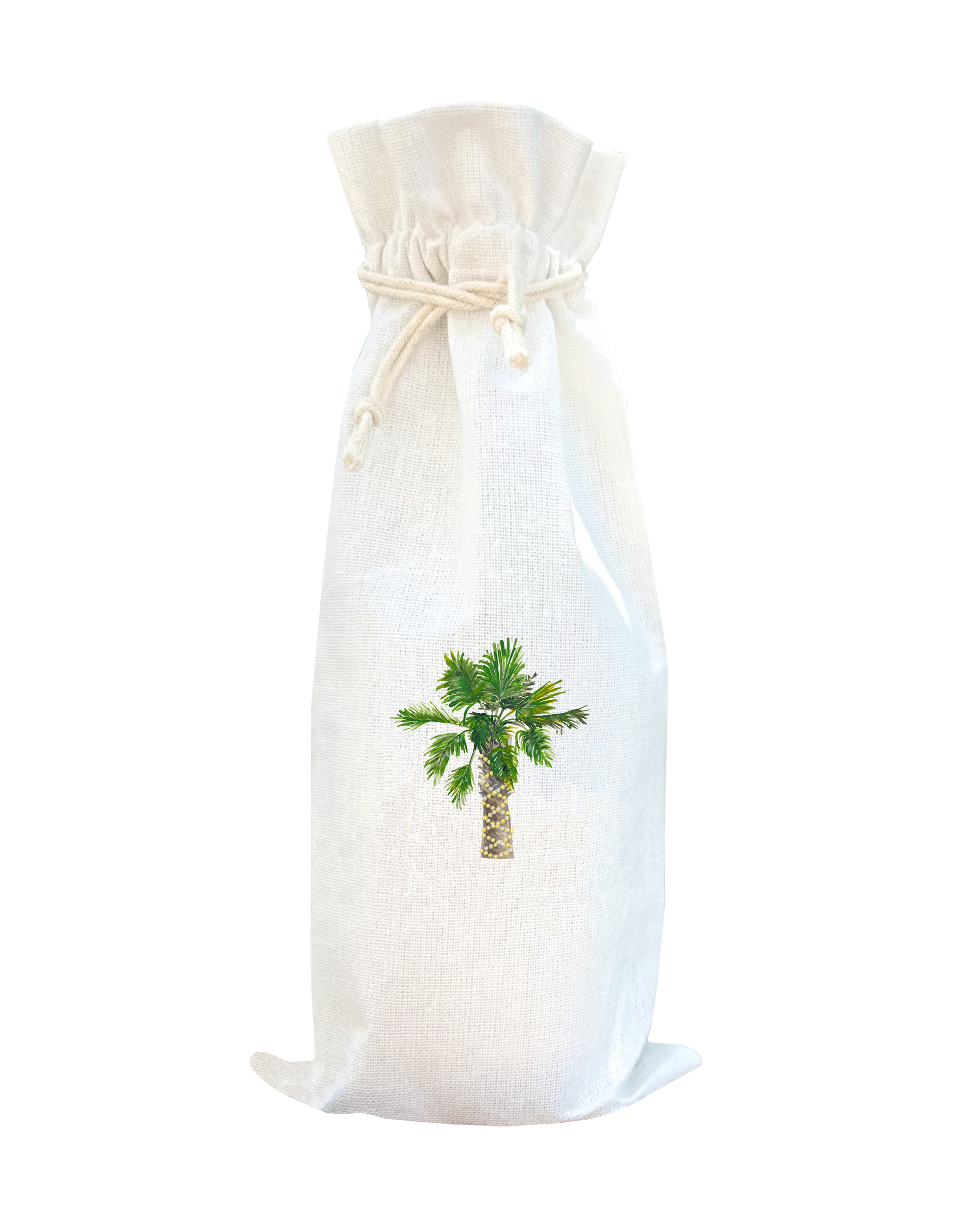 palmetto with lights wine bag