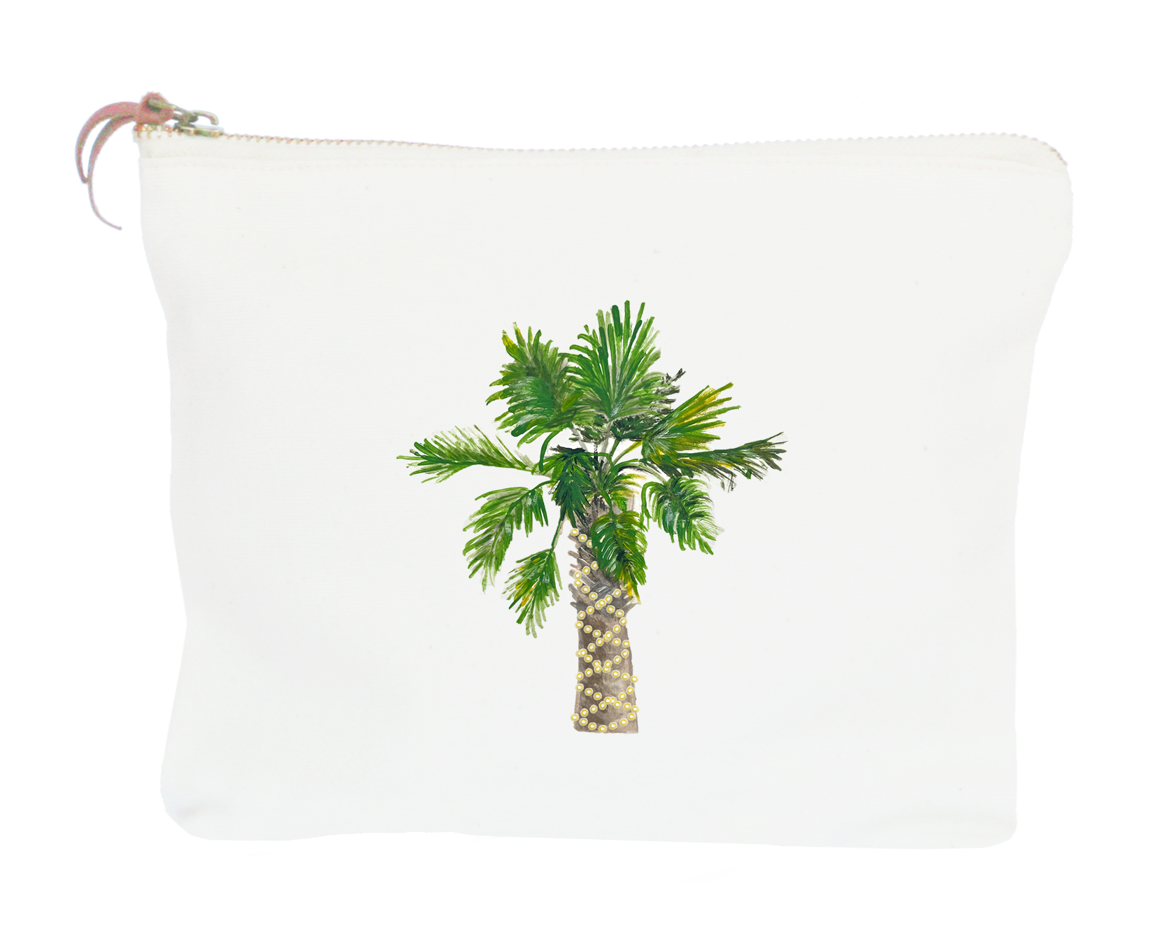 palmetto with lights zipper pouch
