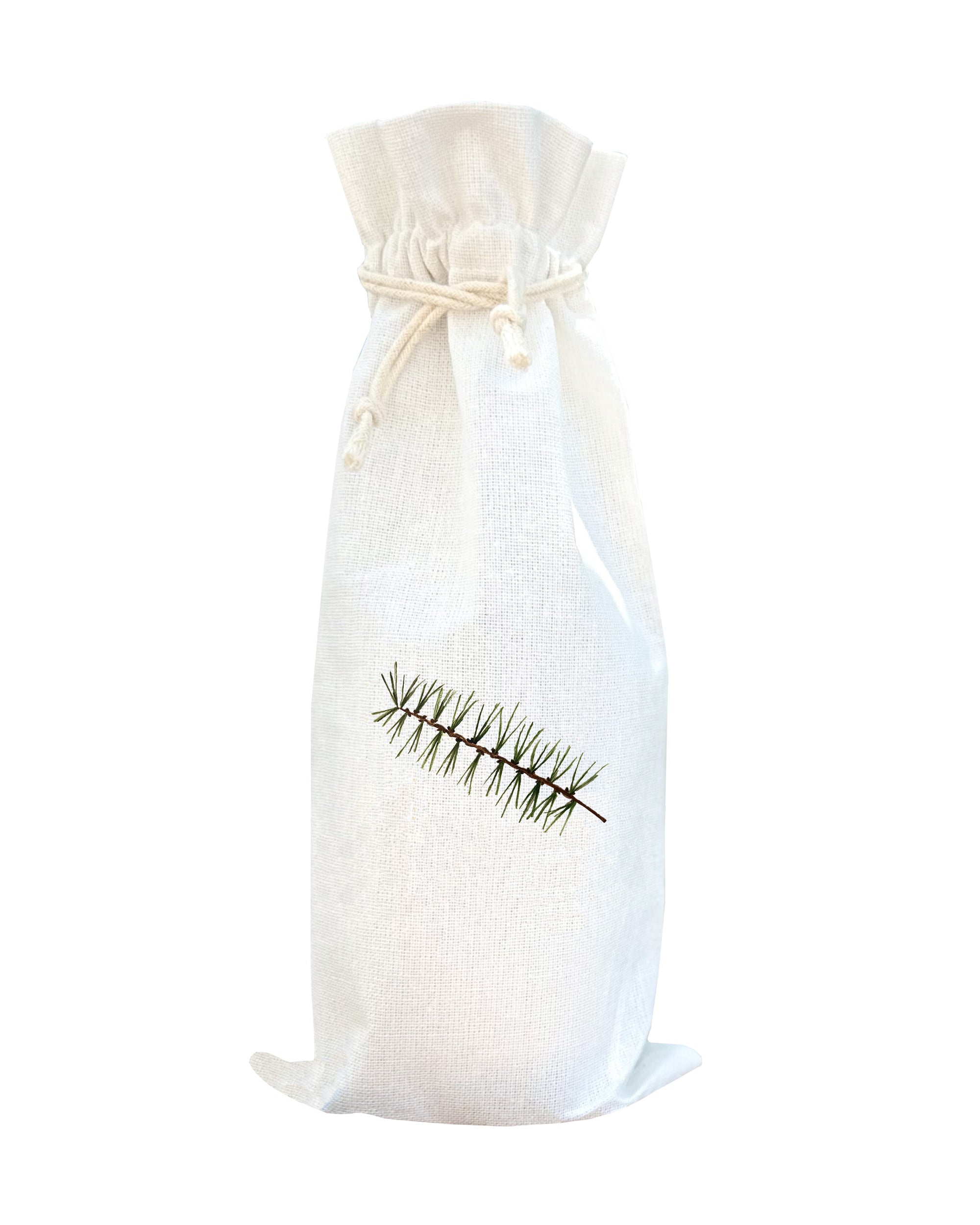 pine branch wine bag