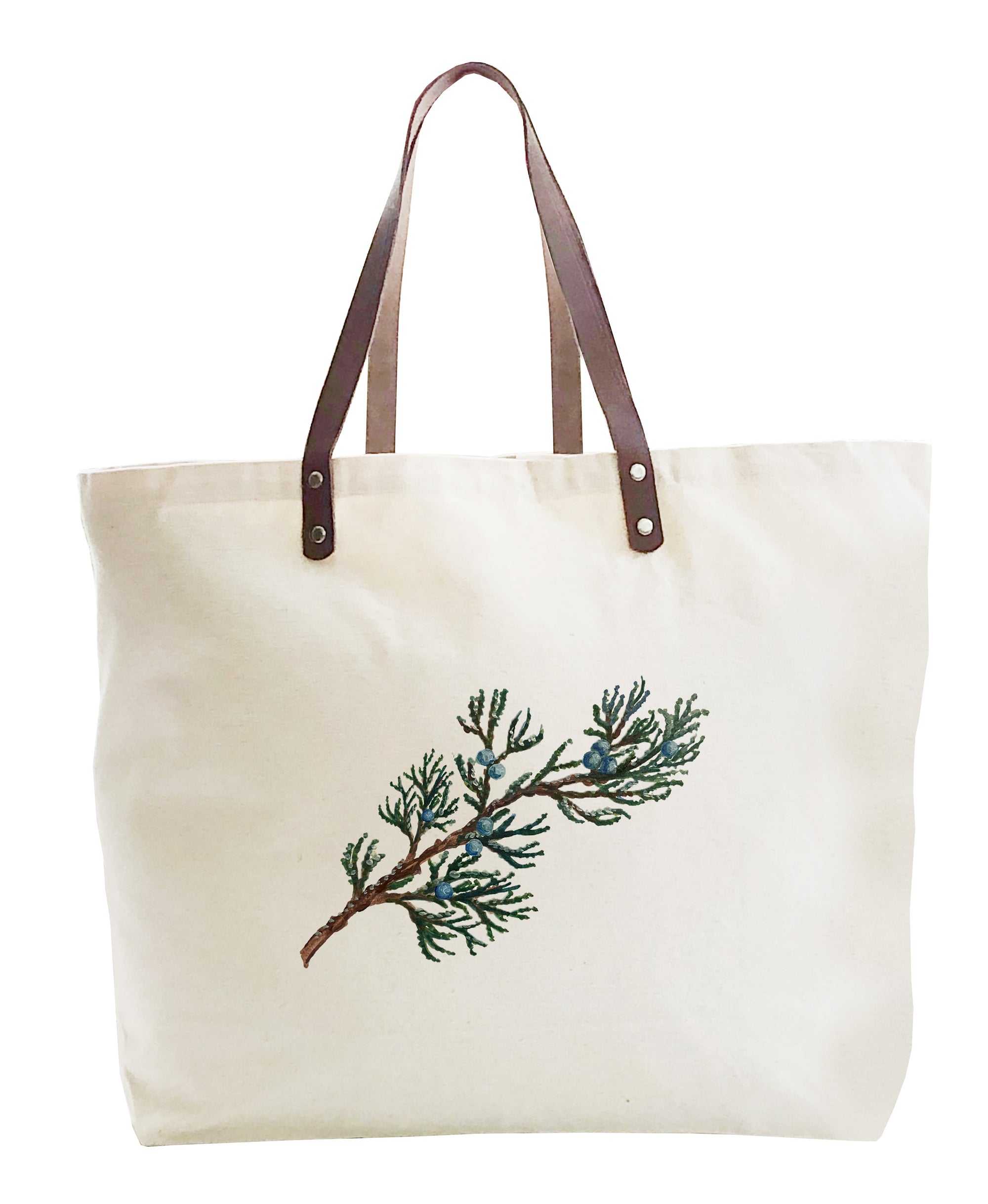 juniper branch large tote