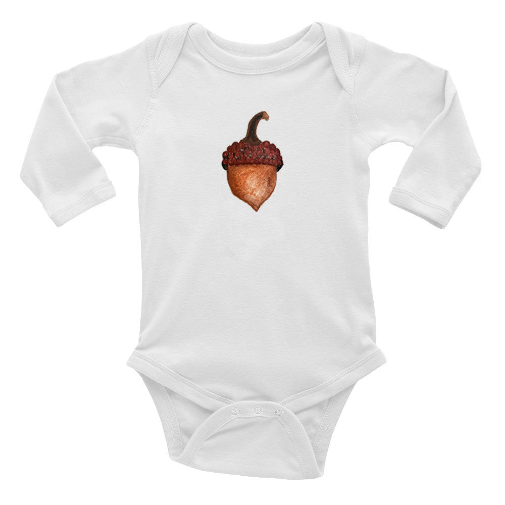 acorn baby snap up long sleeve